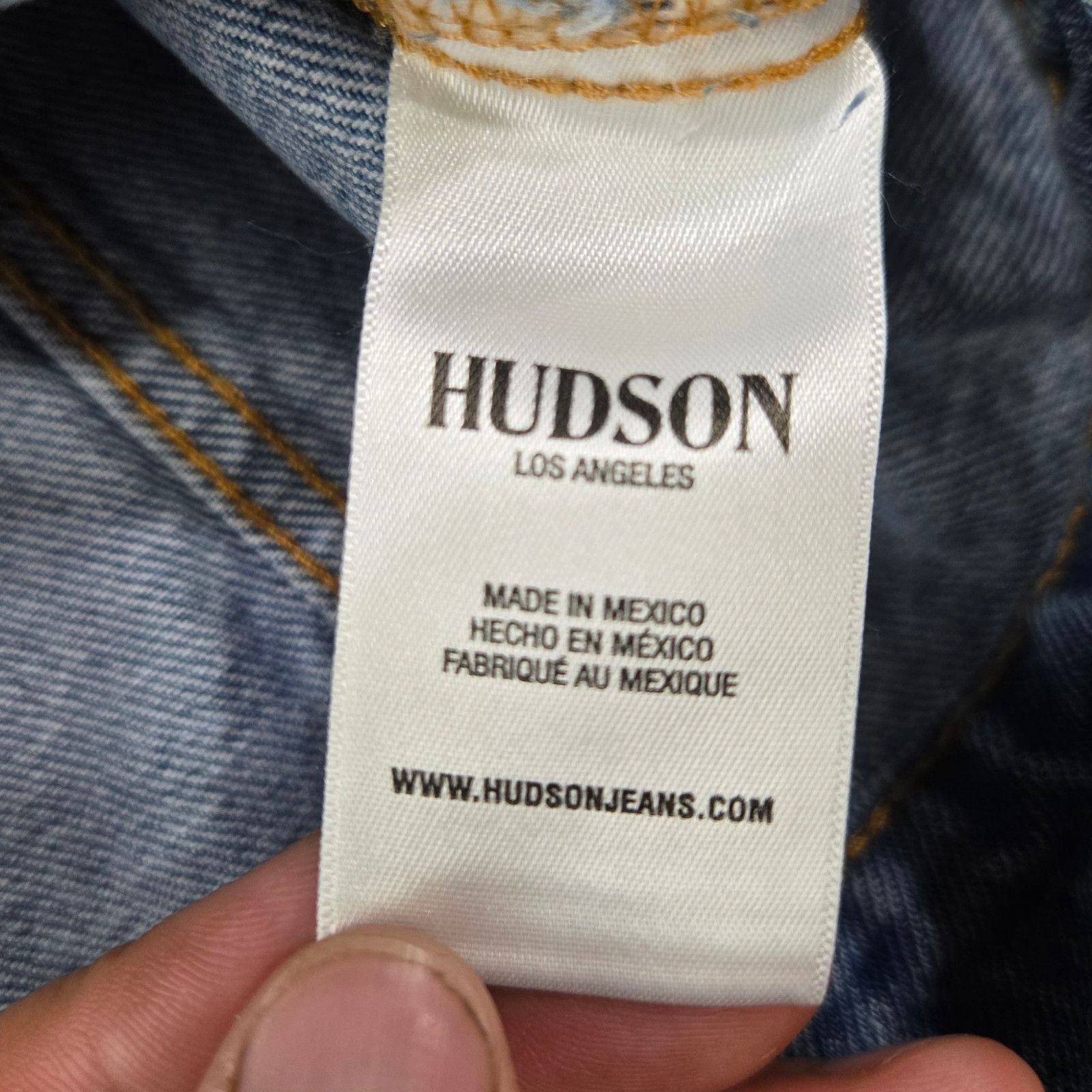 Hudson Hudson Slim Fit Denim Trucker Jacket S/M Size S / US 4 / IT 40 - 10 Thumbnail