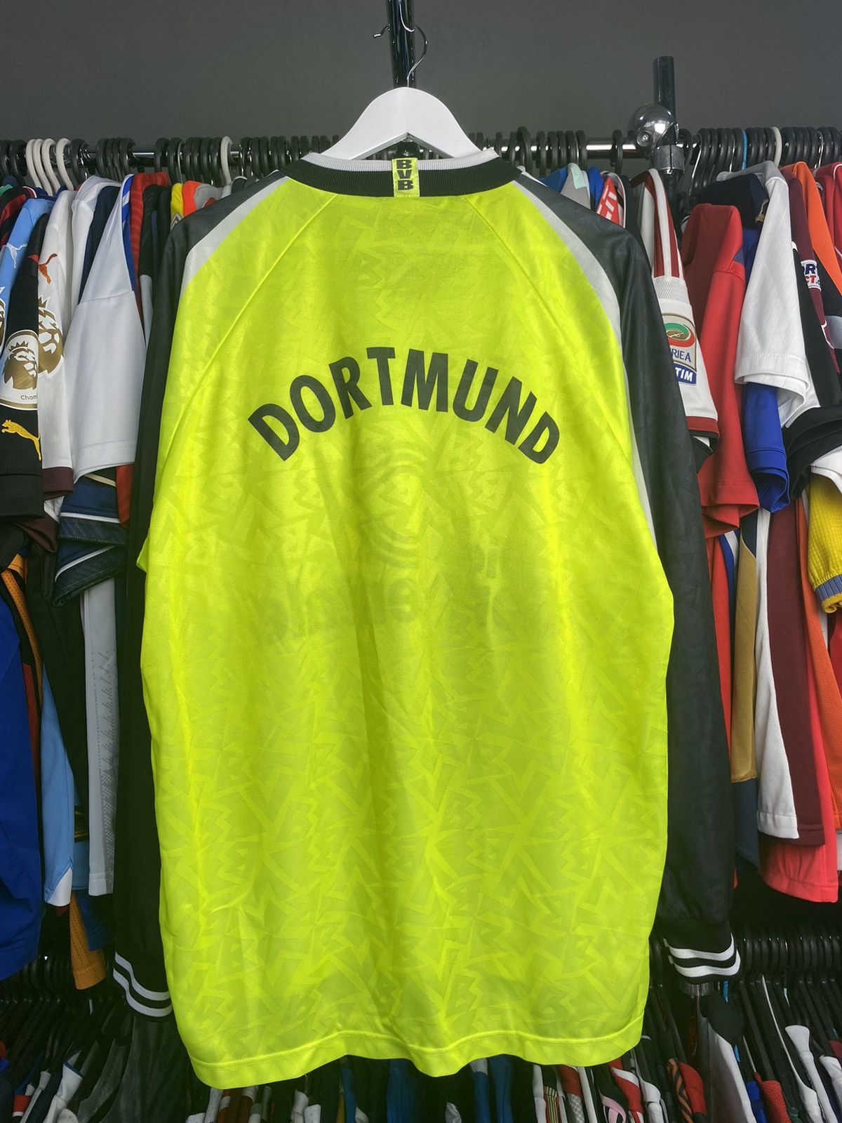 Nike 1996/97 NIKE BORUSSIA DORTMUND SOCCER FOOTBALL JERSEY SHIRT Size US XL / EU 56 / 4 - 2 Thumbnail