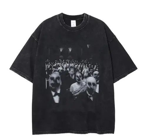 Japanese Brand × Vintage Oversized Gothic Printed T-Shirt Size US XL / EU 56 / 4 - 1 Thumbnail