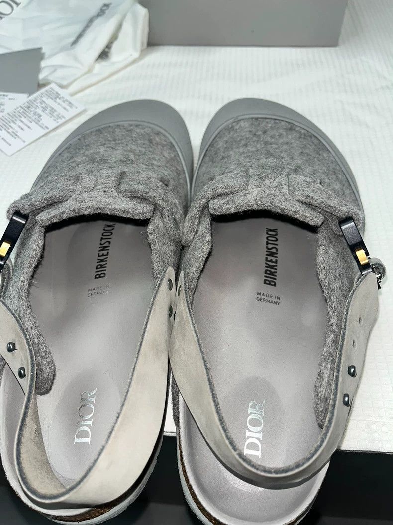 Dior Dior Dior Birkenstock Tokio Mules in Grey-2507 Size US 11 / EU 44 - 7 Thumbnail