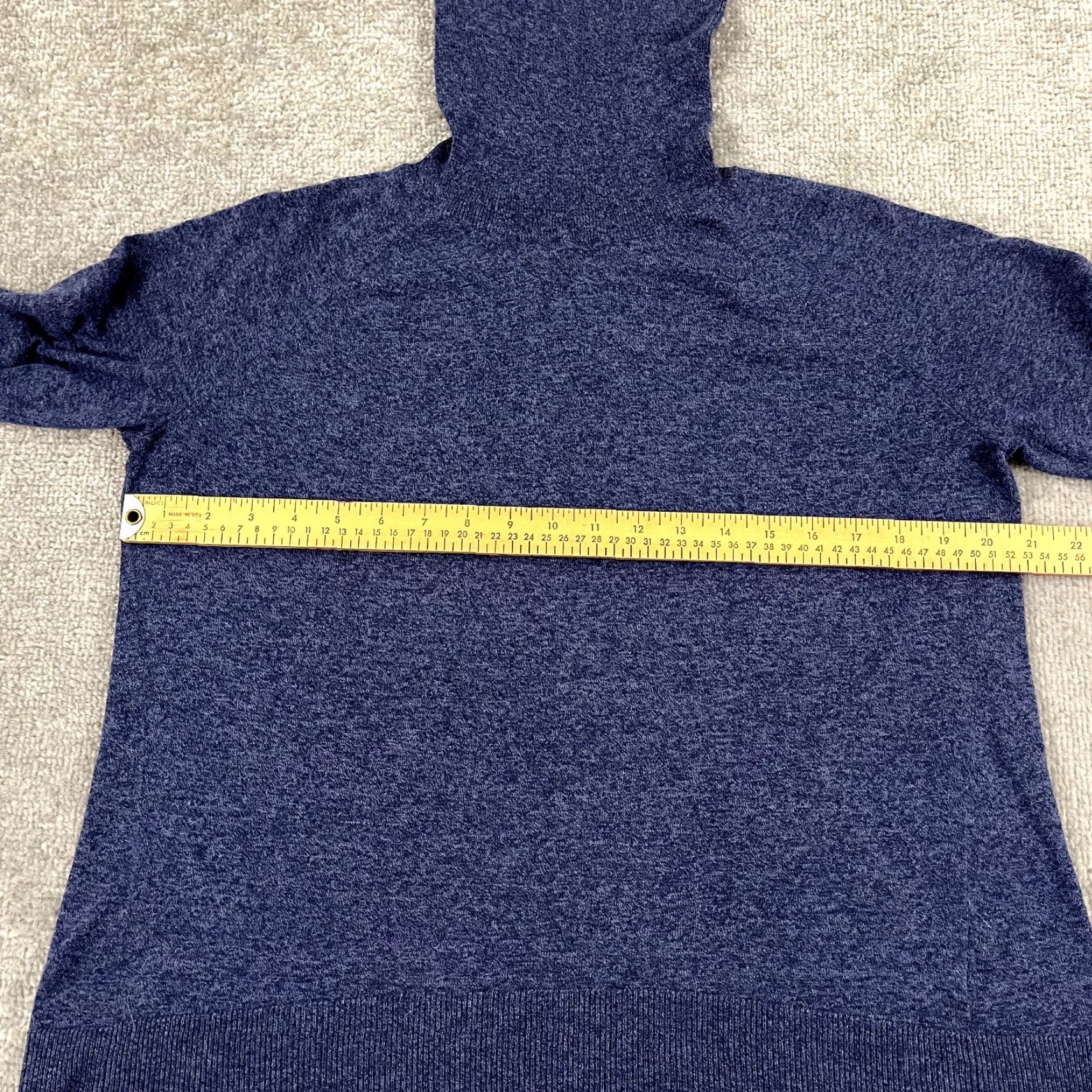 White + Warren WHITE + WARREN Sweater Womens Small Blue Turtle Neck Pullover Silk Nylon Stretch Size S / US 4 / IT 40 - 5 Thumbnail