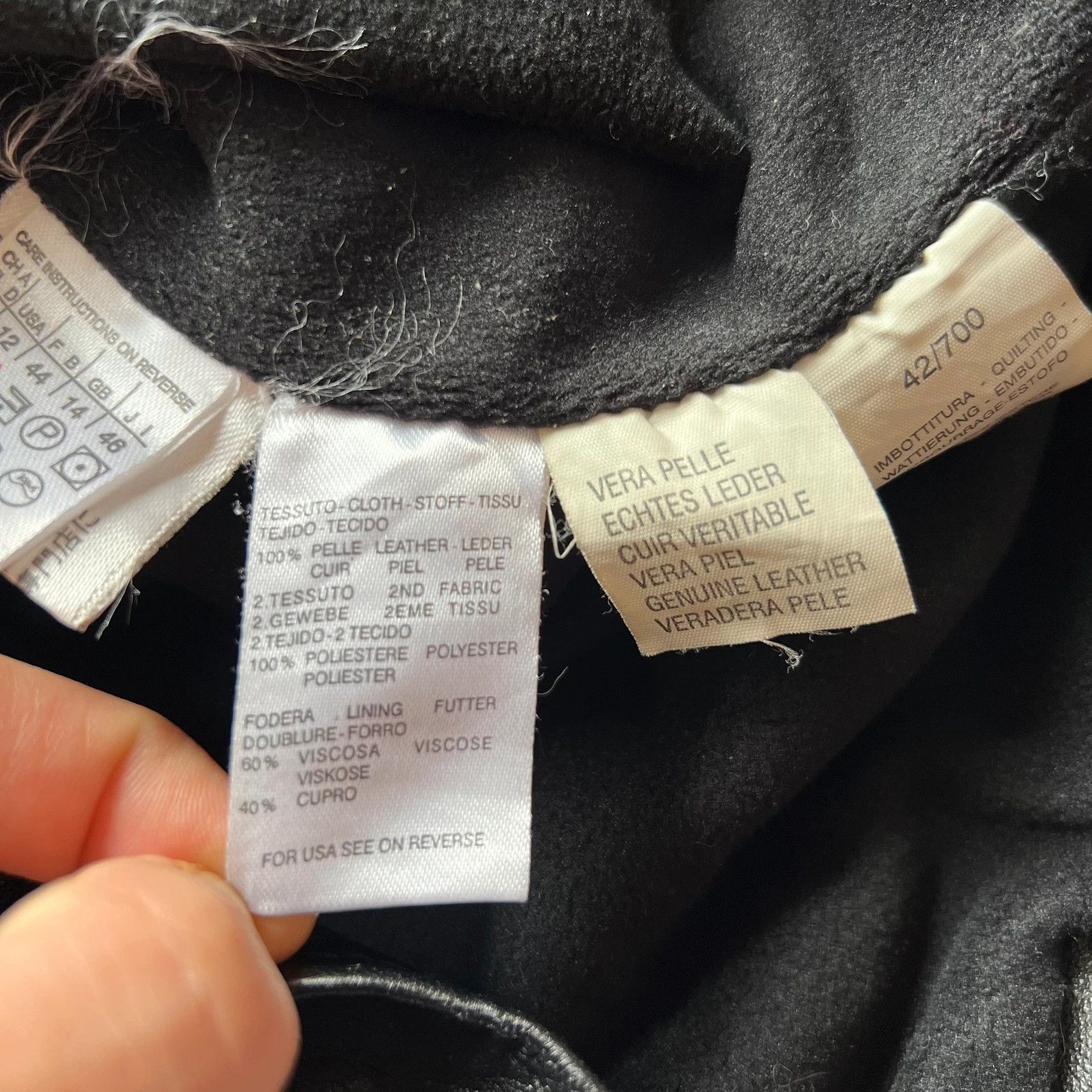 Weekend Max Mara vintage Weekend by MaxMara leather jacket bomber retro coat Size M / US 6-8 / IT 42-44 - 8 Thumbnail
