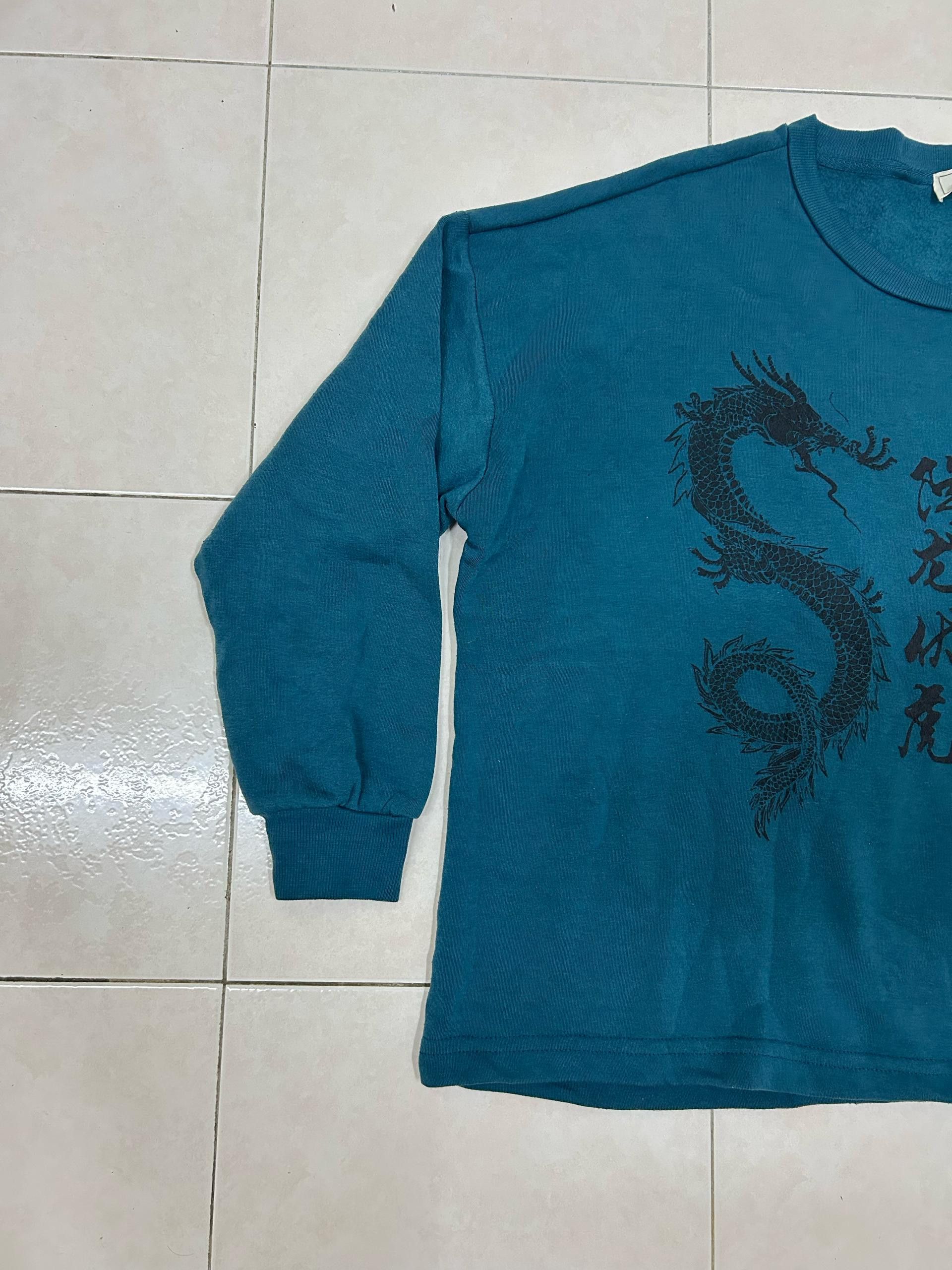 Japanese Brand 💥 Vintage 💥 Baggy karakuri Dragon Sweatshirts Size US XL / EU 56 / 4 - 4 Thumbnail