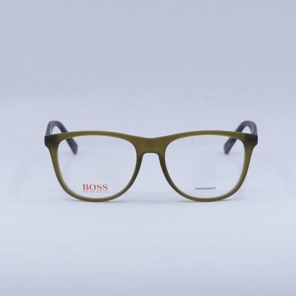 Hugo Boss New Hugo Boss BO 0218 EZE Eyeglasses - Olive Lowest price! Size ONE SIZE - 2 Thumbnail