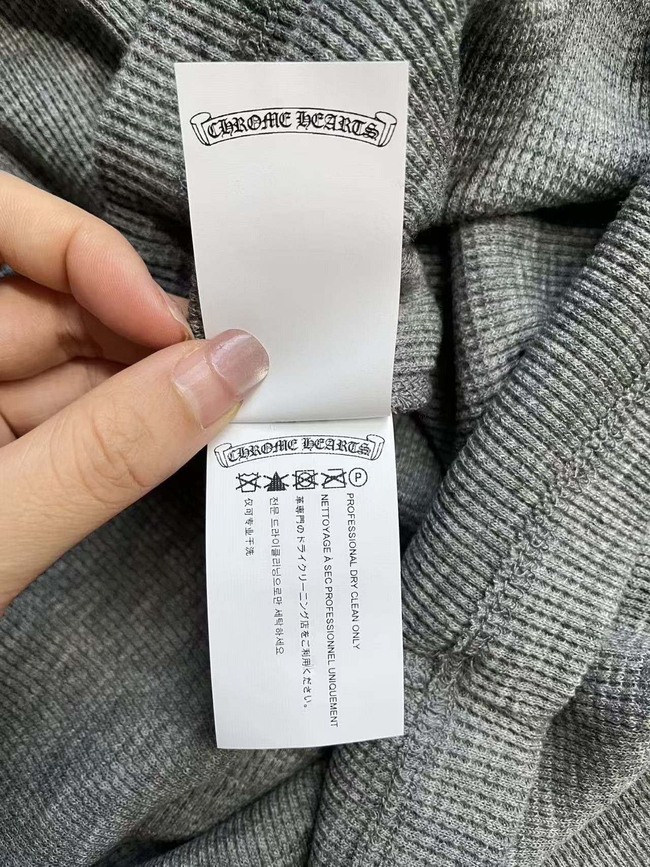 Chrome Hearts Chrome Hearts Logo Waffle Thermal Long Sleeve Henley Shirt Size US L / EU 52-54 / 3 - 7 Thumbnail