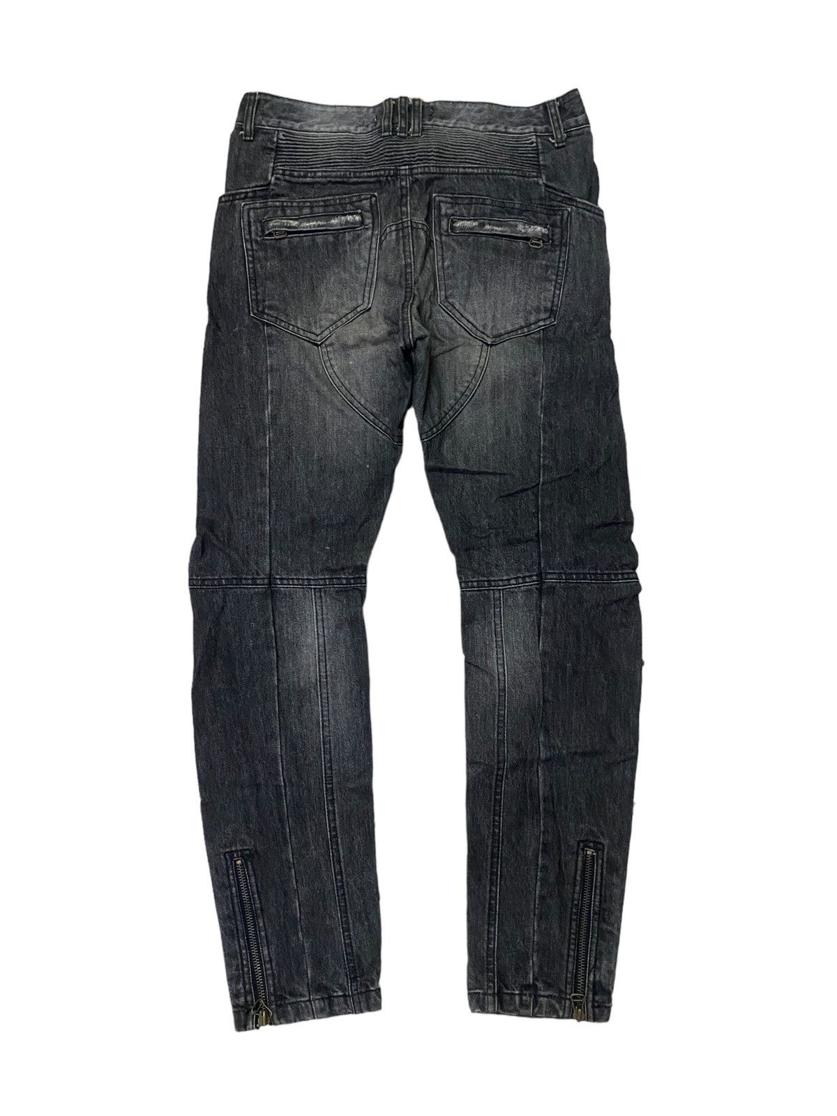 Hysteric Glamour 💥Avant Garde Nevertheless Biker Raw Denim Size US 31 - 4 Thumbnail