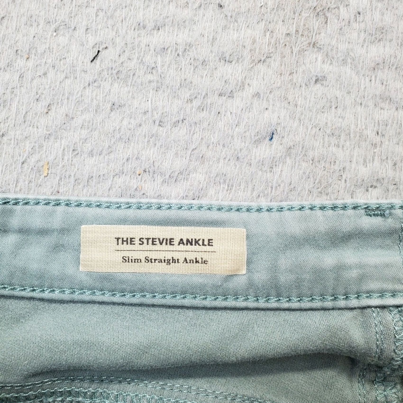 Vintage AG Adriano Goldschmied Pants Women 29 Green Slim Straight 5-Pockets Design Shirt Size 29" - 7 Thumbnail
