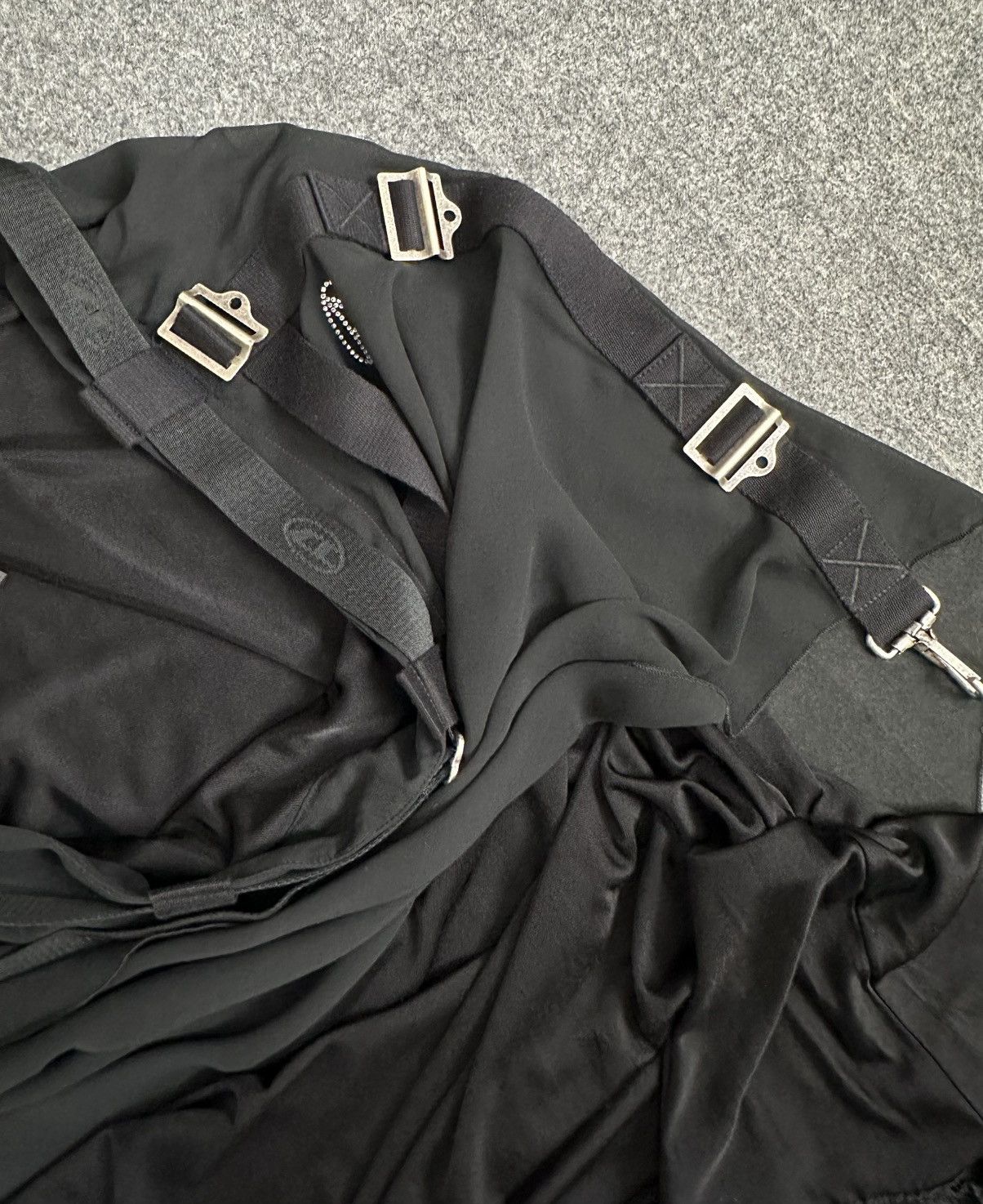 Diesel Diesel - Bondage Belted Two Layer Polyester Midi Skirt Size 34" / US 12 / IT 48 - 15 Thumbnail