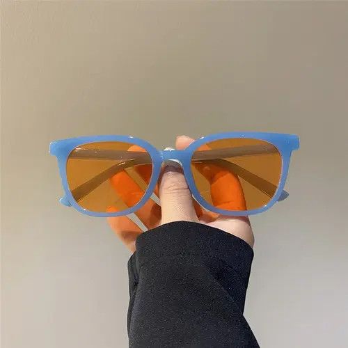 Designer × Vintage Vintage orange square frame sunglasses Size ONE SIZE - 3 Thumbnail