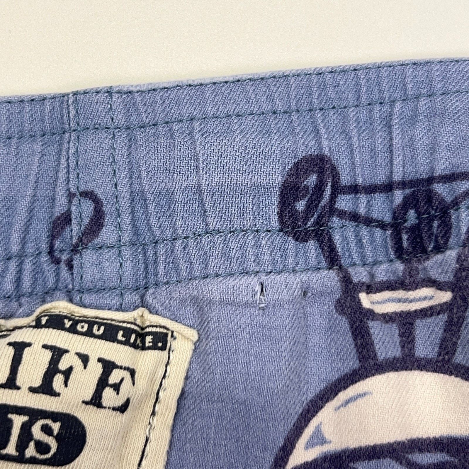 Life is Good Life is Good Sleep Lounge Pants Charcoal BBQ Grill Blue L Size US 42 / EU 58 - 4 Thumbnail