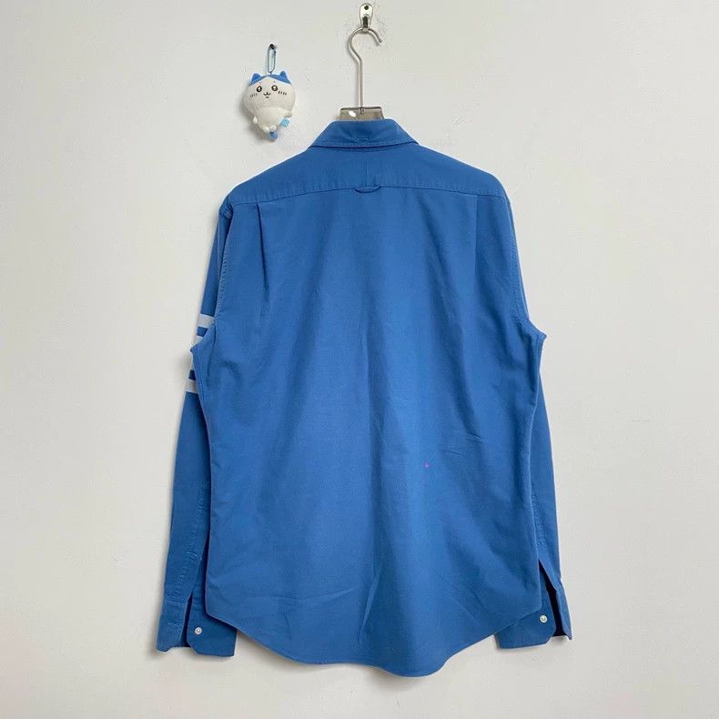 Thom Browne Thom Browne Blue four-striped shirt 2503-Nextarrow Size US XL / EU 56 / 4 - 4 Thumbnail