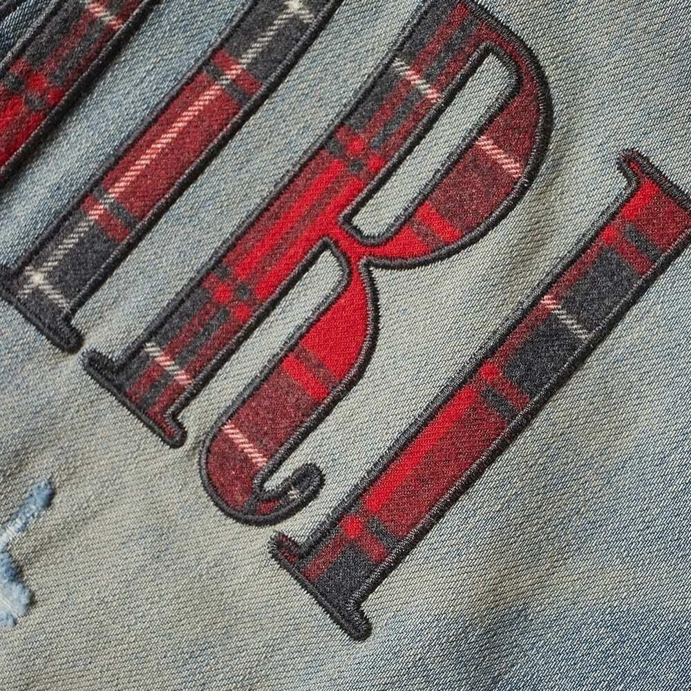 Amiri o1y0525 Logo Denim Pant in Blue Size US 32 / EU 48 - 3 Thumbnail
