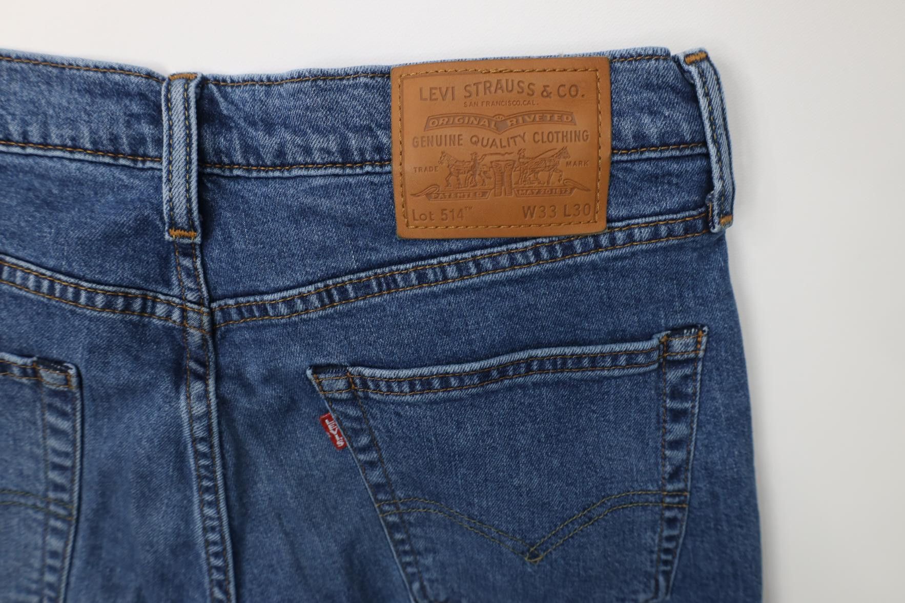 Levi's Vintage Y2K Levis 514 Premium Straight Leg Denim Jeans Size US 33 - 14 Thumbnail