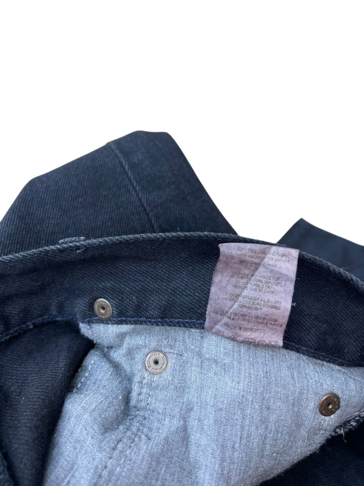 April 77 April 77 Made in Morocco Blue Black Denim Dictator Jeans Size US 30 / EU 46 - 22 Thumbnail