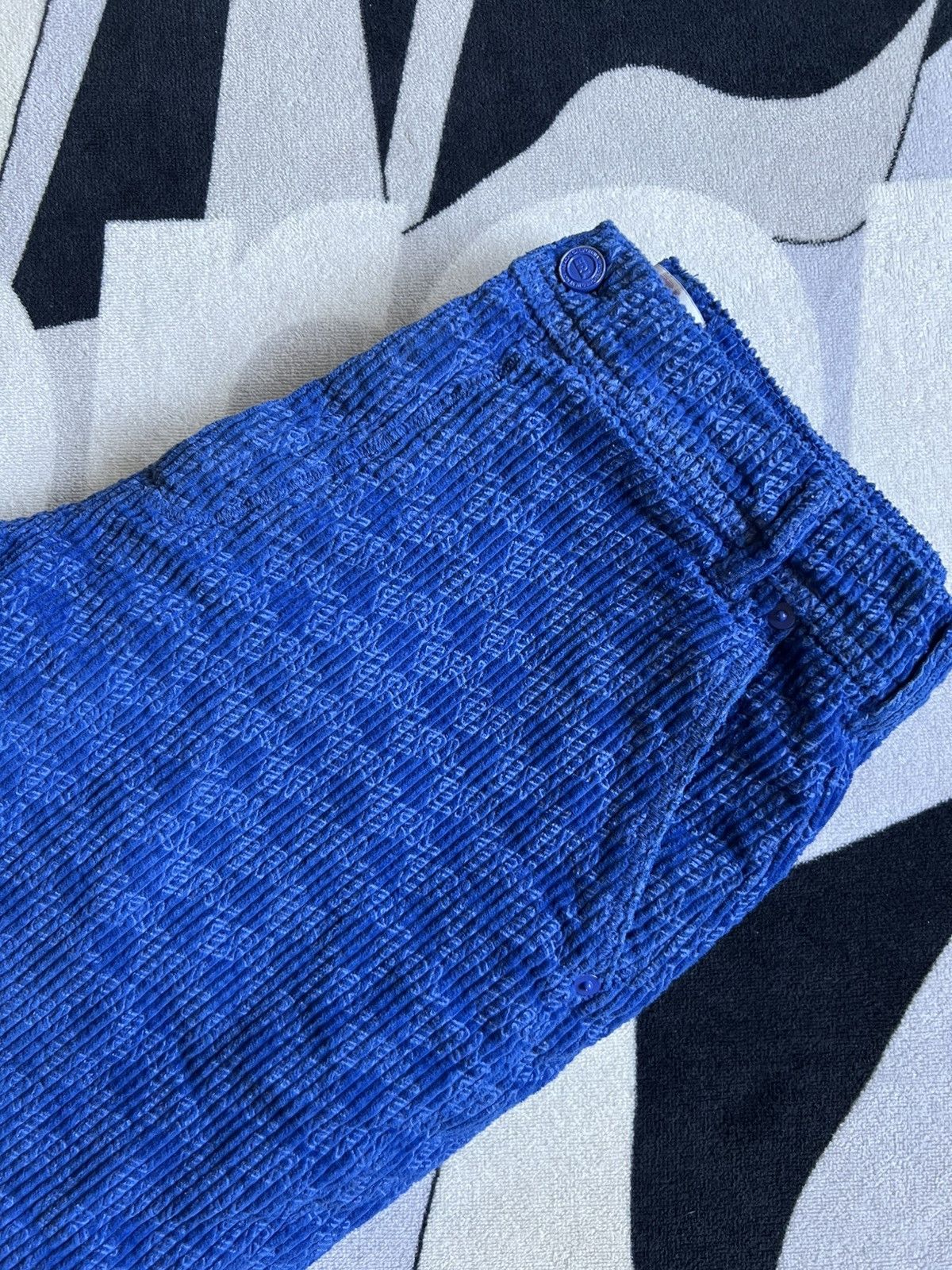 ERL ERL Monogram Corduroy Pants - Blue - Medium Size US 32 / EU 48 - 4 Thumbnail