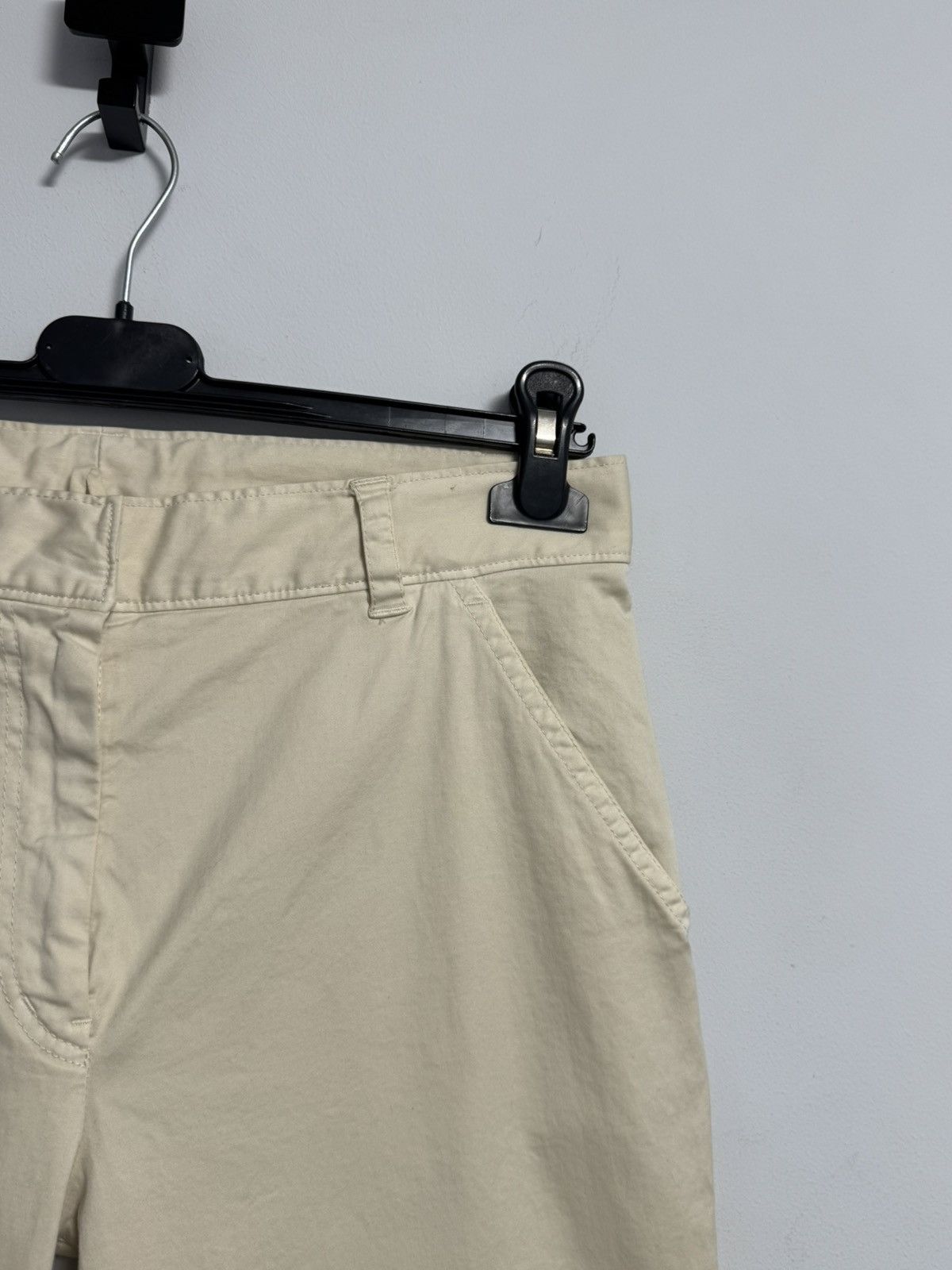 Jil Sander Jil Sander Women’s Pants Beige Luxury Cotton size 36 Size 25" / US 0 / IT 36 - 6 Thumbnail