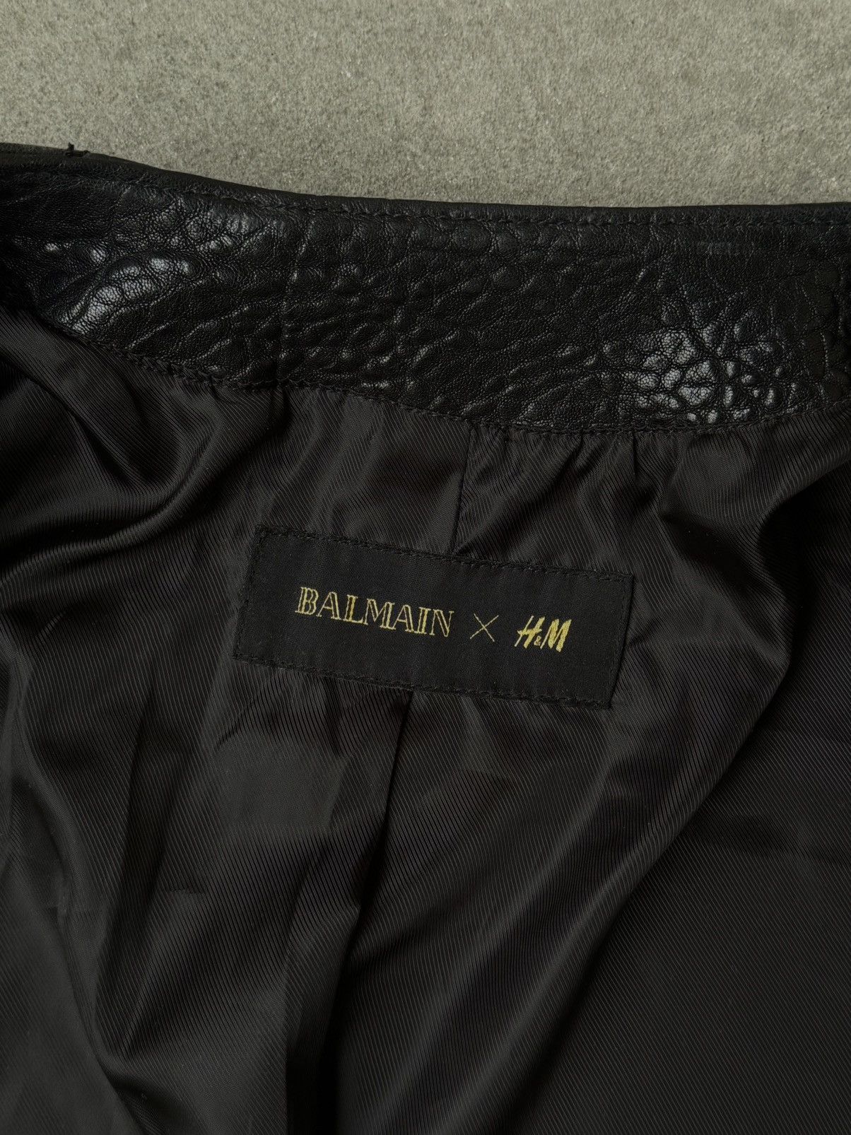 Balmain × H&M AW15 Balmain x H&M Biker Leather Jacket Size US S / EU 44-46 / 1 - 10 Thumbnail