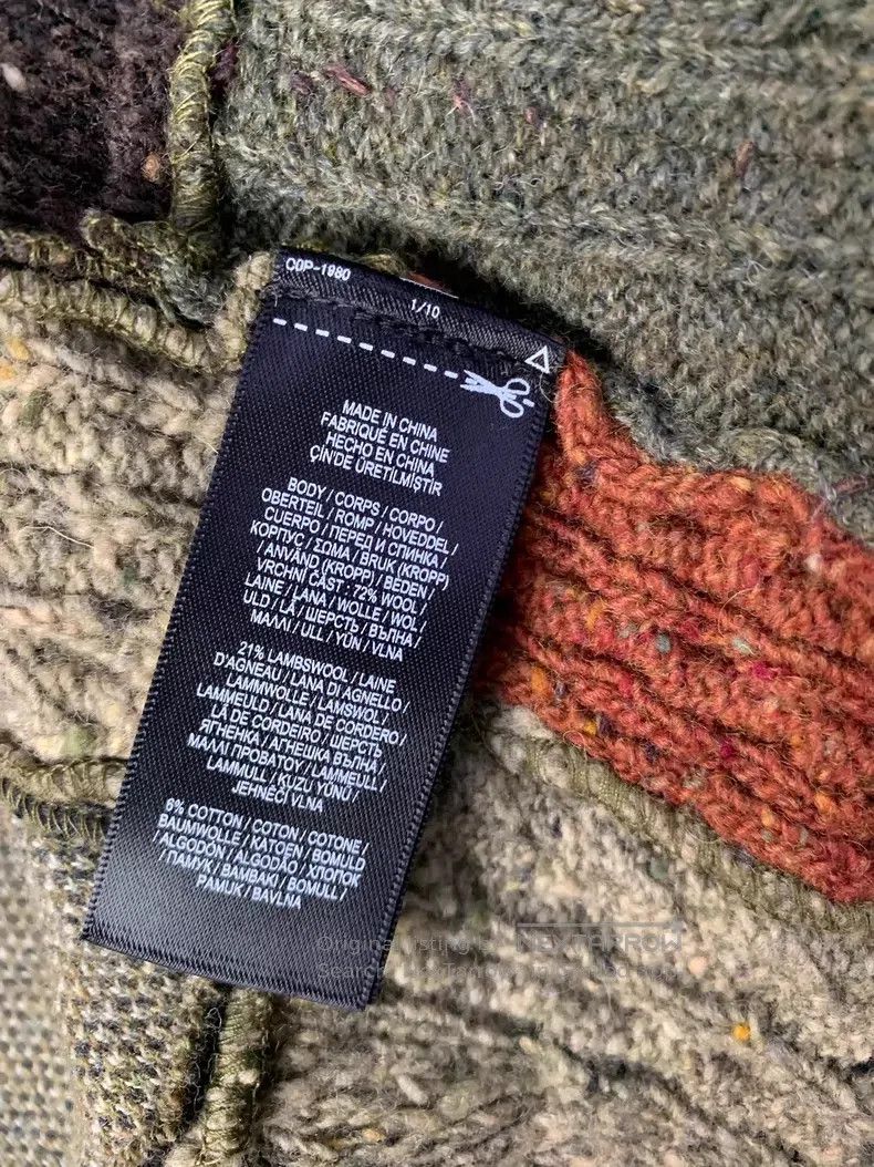 RRL Ralph Lauren RRL Ralph Lauren Patchwork Wool Blend Sweater Size US XS / EU 42 / 0 - 8 Thumbnail