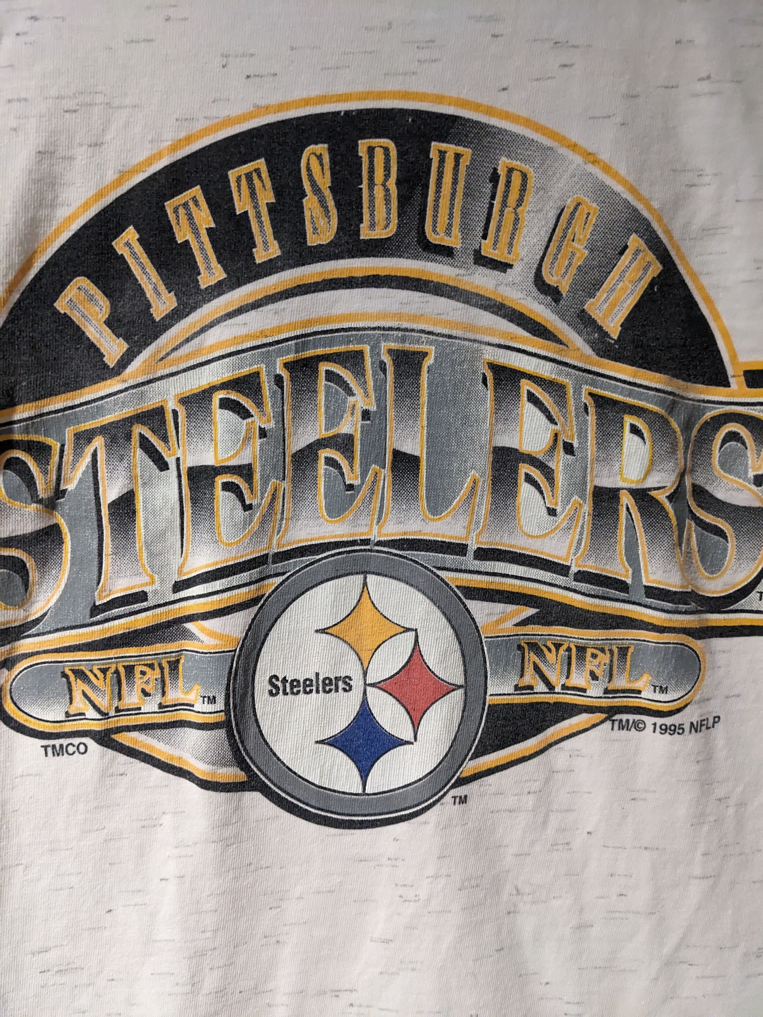 NFL × Vintage Vintage 1995 Pittsburgh Steelers NFL Football Logo T-Shirt Size US S / EU 44-46 / 1 - 2 Thumbnail