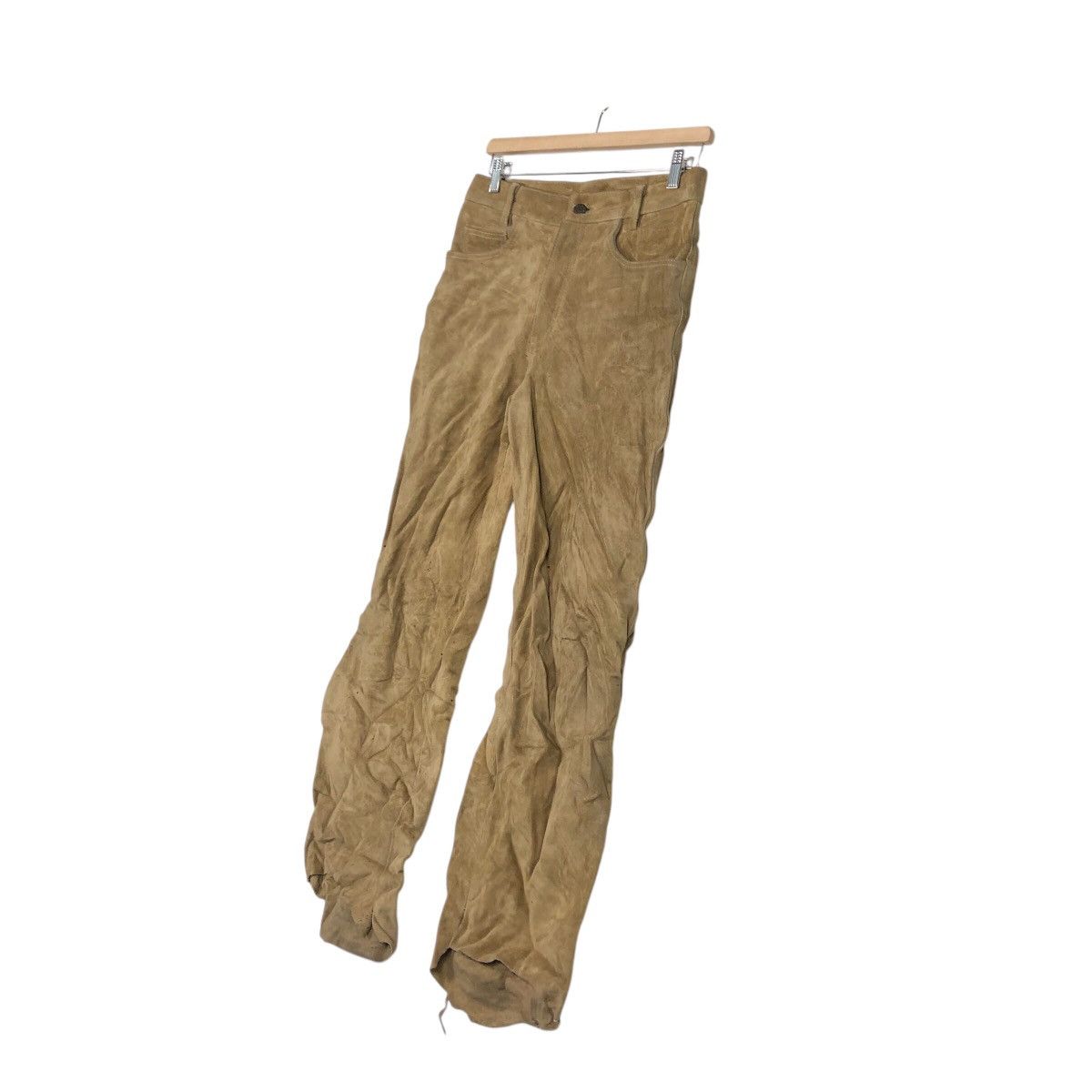Japanese Brand 📌Vintage Biker Genuine Leather Pants Portugal Issey Miyake Size US 30 / EU 46 - 3 Thumbnail