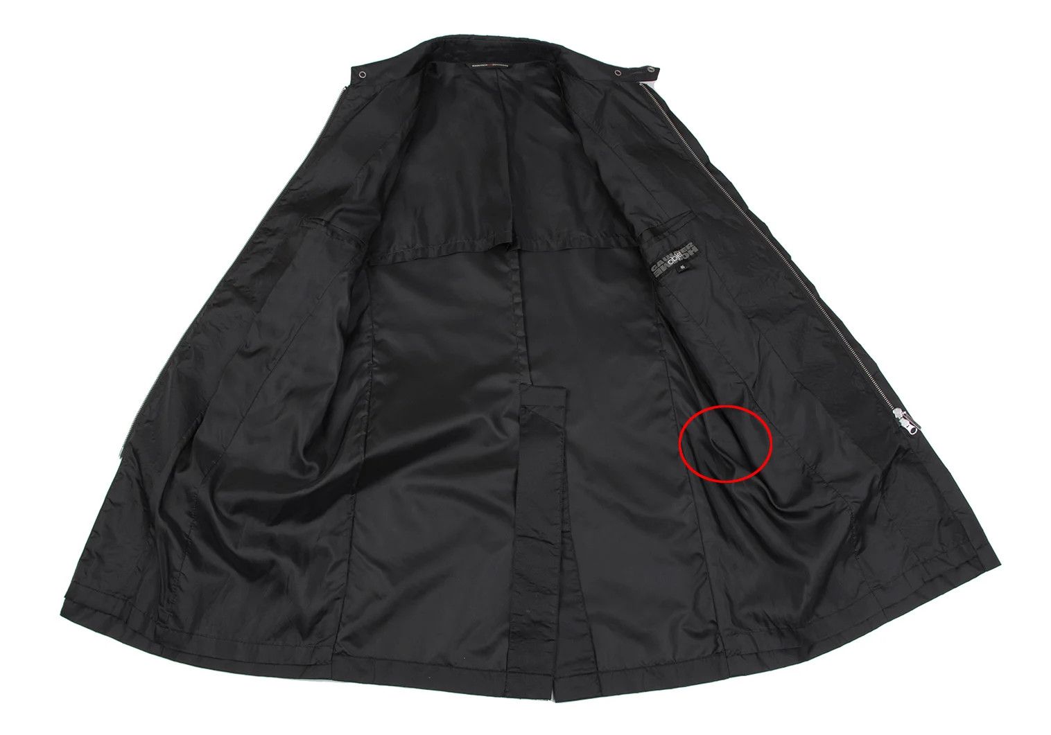 Jean Paul Gaultier Coated Nylon Zip Coat in Black Size 46 Size US S / EU 44-46 / 1 - 12 Thumbnail