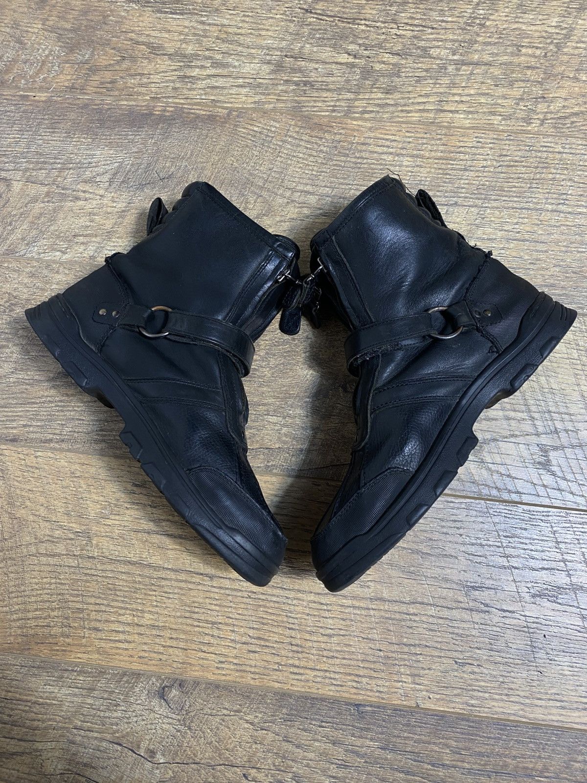 Polo Ralph Lauren Rare POLO Ralph Lauren Conquest Hi Style Boots Black Size US 6.5 / EU 39-40 - 3 Thumbnail