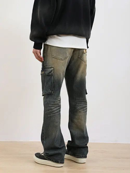 VIBE y2k washed faded grunge utility cargo pants Size US 32 / EU 48 - 3 Thumbnail
