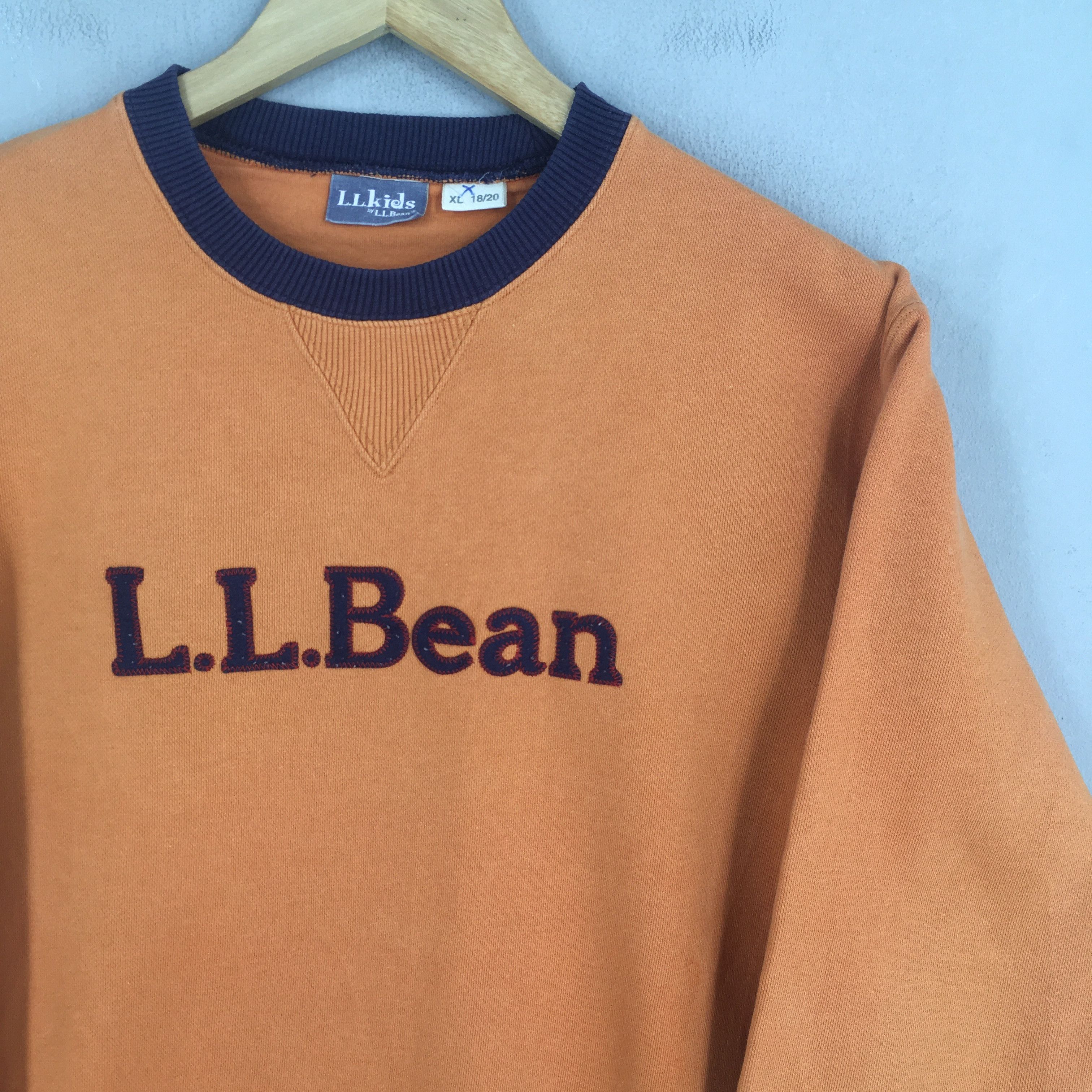 L.L. Bean × Vintage Vintage LL Bean Usa Orange Sweatshirt Small Size US S / EU 44-46 / 1 - 2 Thumbnail