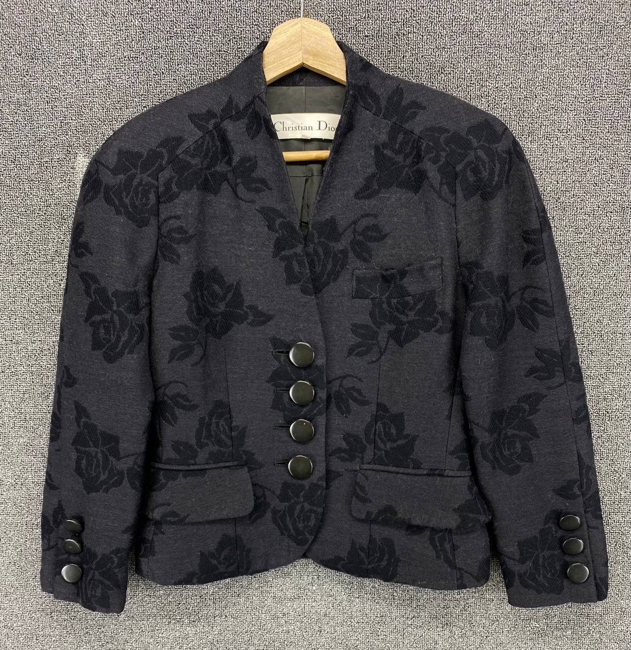 Christian Dior Monsieur Vintage Christian Dior Rare Design Wool Cardigan Jacket Size S / US 4 / IT 40 - 1 Thumbnail