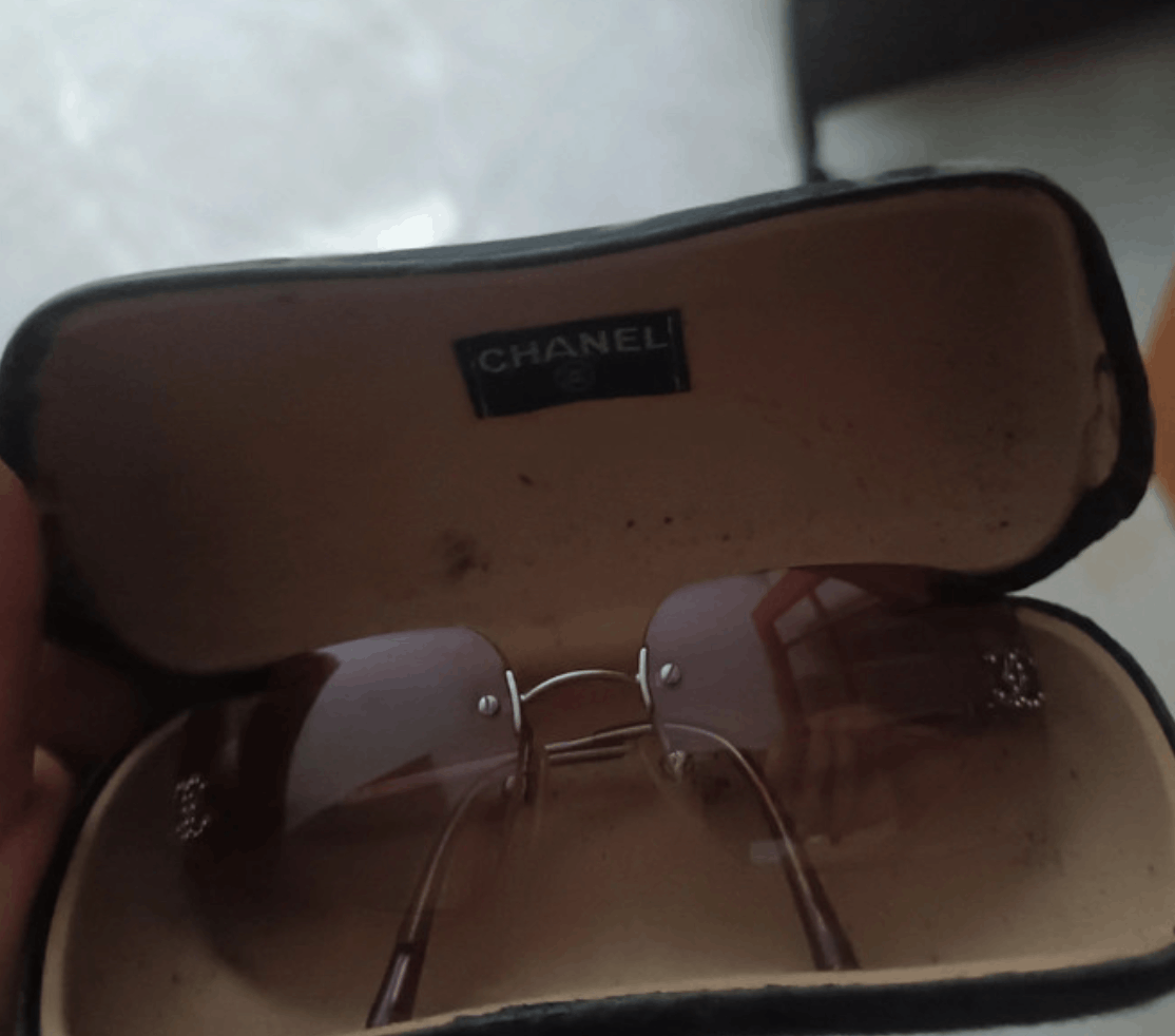 Chanel Chanel Sunglasses 🇺🇸 TAX FREE 4017-D Rhinestone CC Rimless Size ONE SIZE - 3 Thumbnail