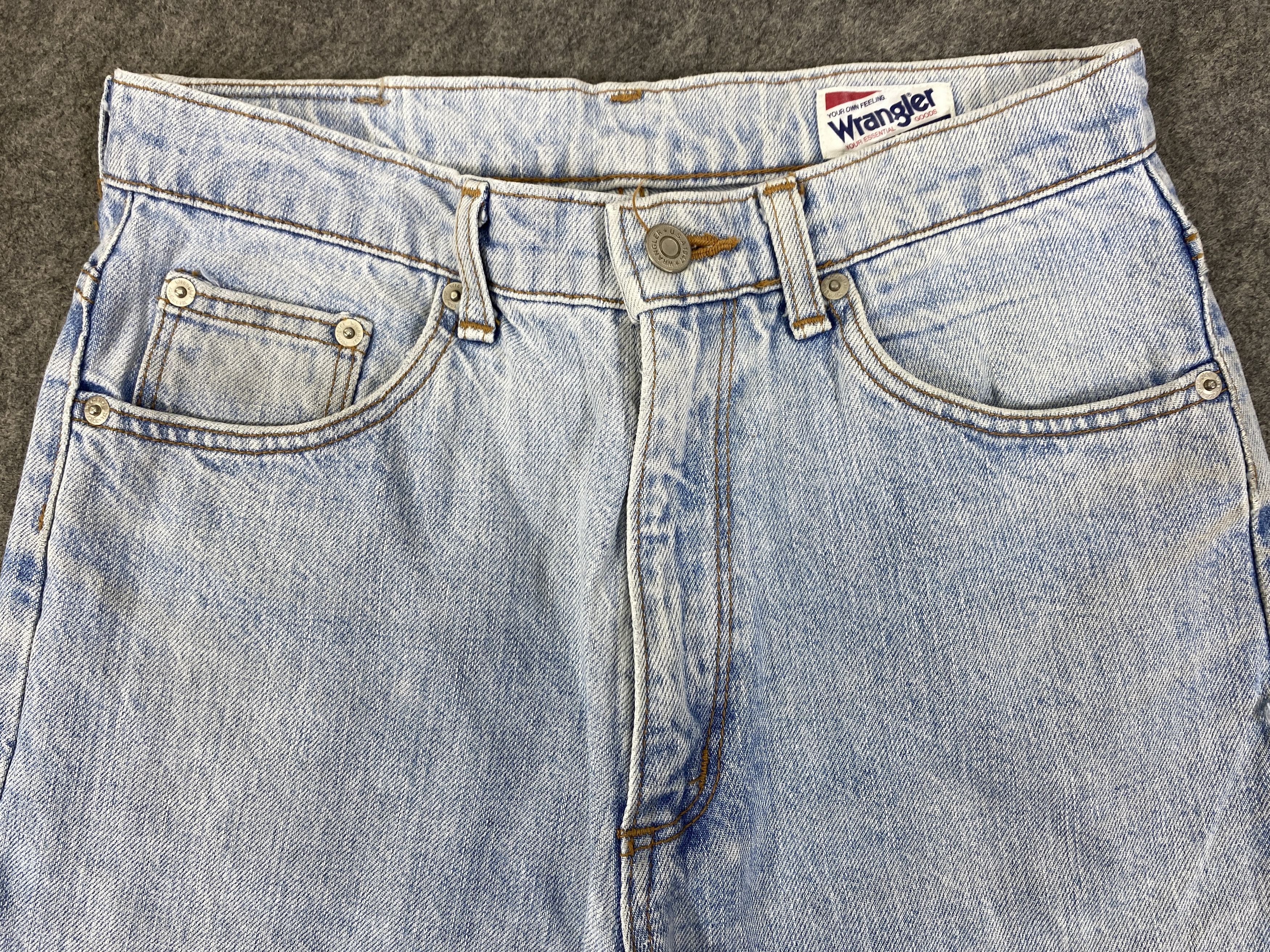 Japanese Brand Light Blue Wash Vintage Wrangler Jeans 27x28 - JN3334 Size US 27 - 4 Thumbnail