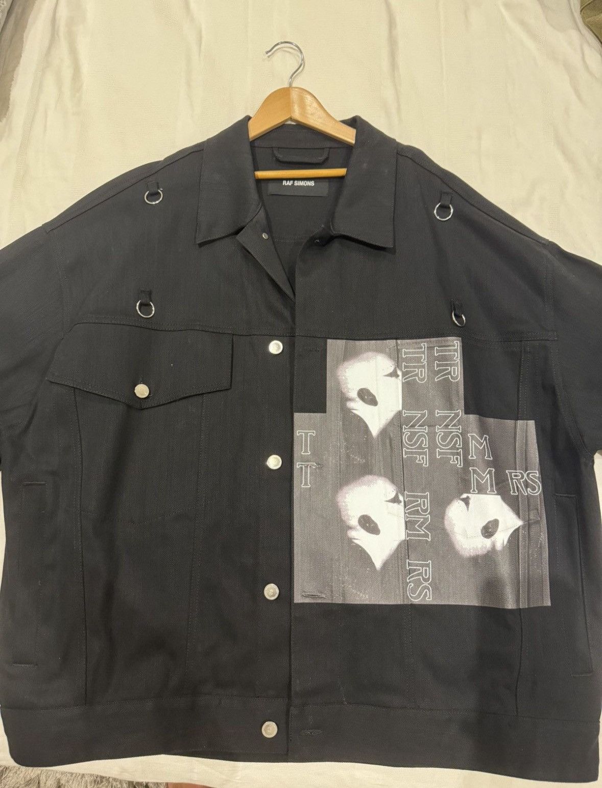 Raf Simons Raf Simons bold head denim jacket Size US M / EU 48-50 / 2 - 3 Thumbnail