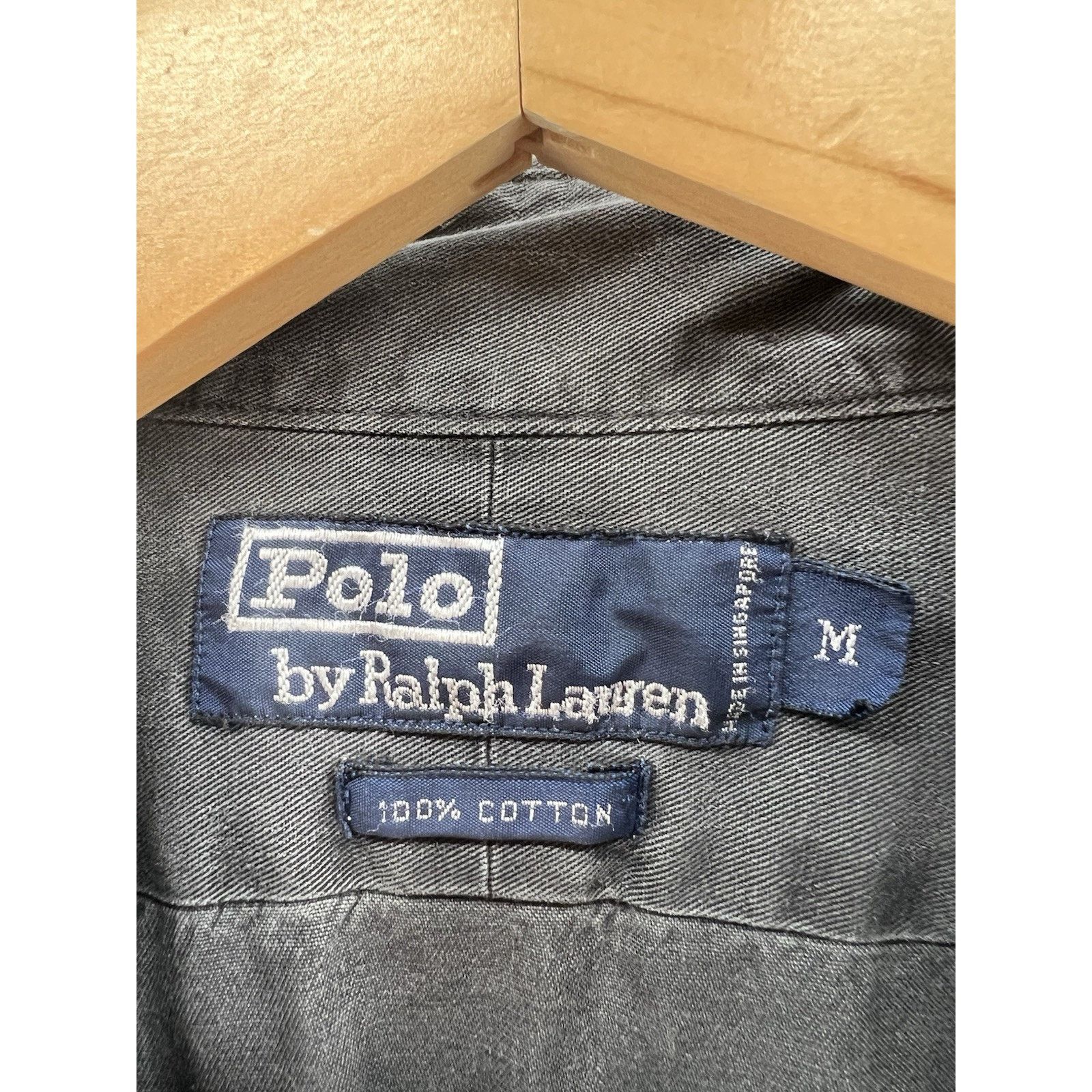 Polo Ralph Lauren Polo Outdoorsman Bear Patch Gray Button Up Shirt Size Medium Size US M / EU 48-50 / 2 - 3 Thumbnail