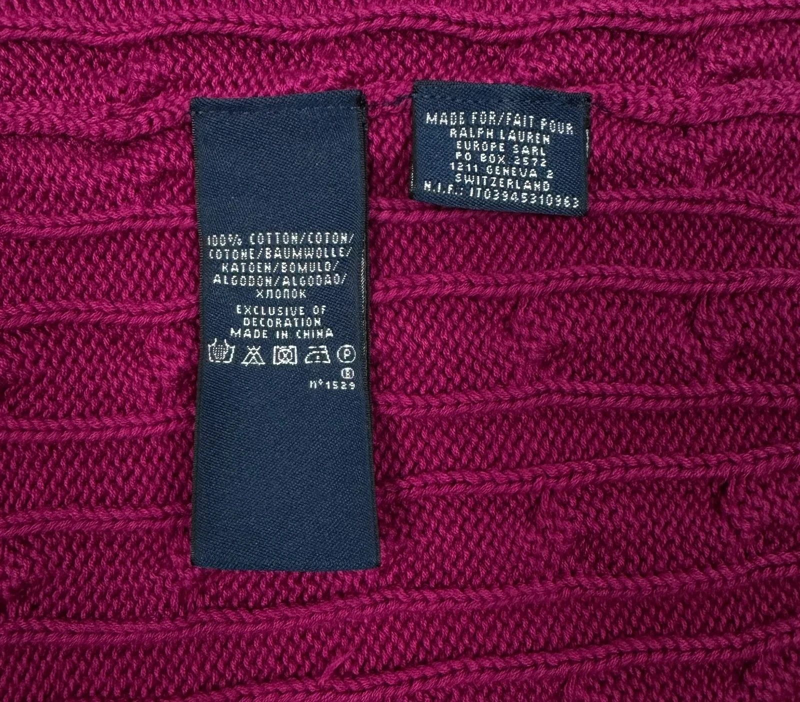 Ralph Lauren Ralph Lauren Sport Vintage 100% Cotton Jumper V-Neck size M Size M / US 6-8 / IT 42-44 - 11 Thumbnail