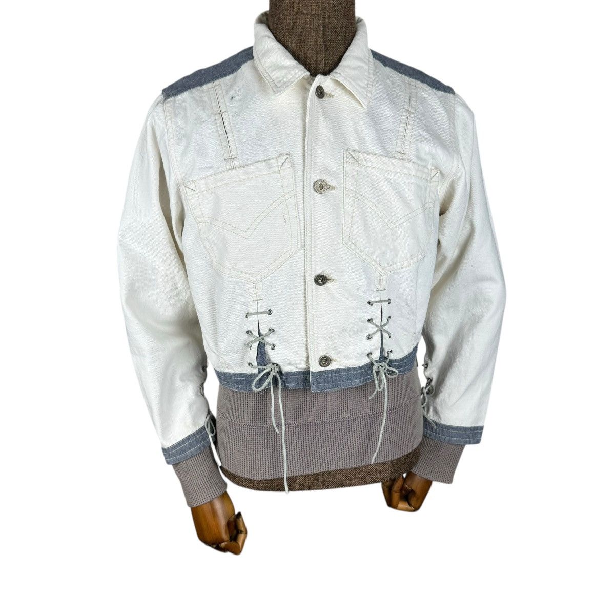 Japanese Brand ❄️SOAP USOP TOYA CROPPED DENIM JACKET Size US S / EU 44-46 / 1 - 2 Thumbnail