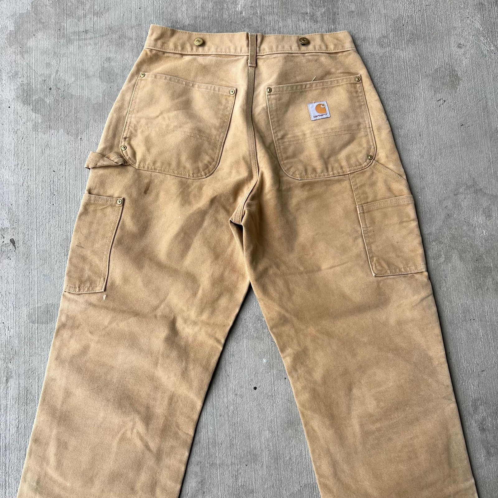 Carhartt brown double knee work wear carpenter pants