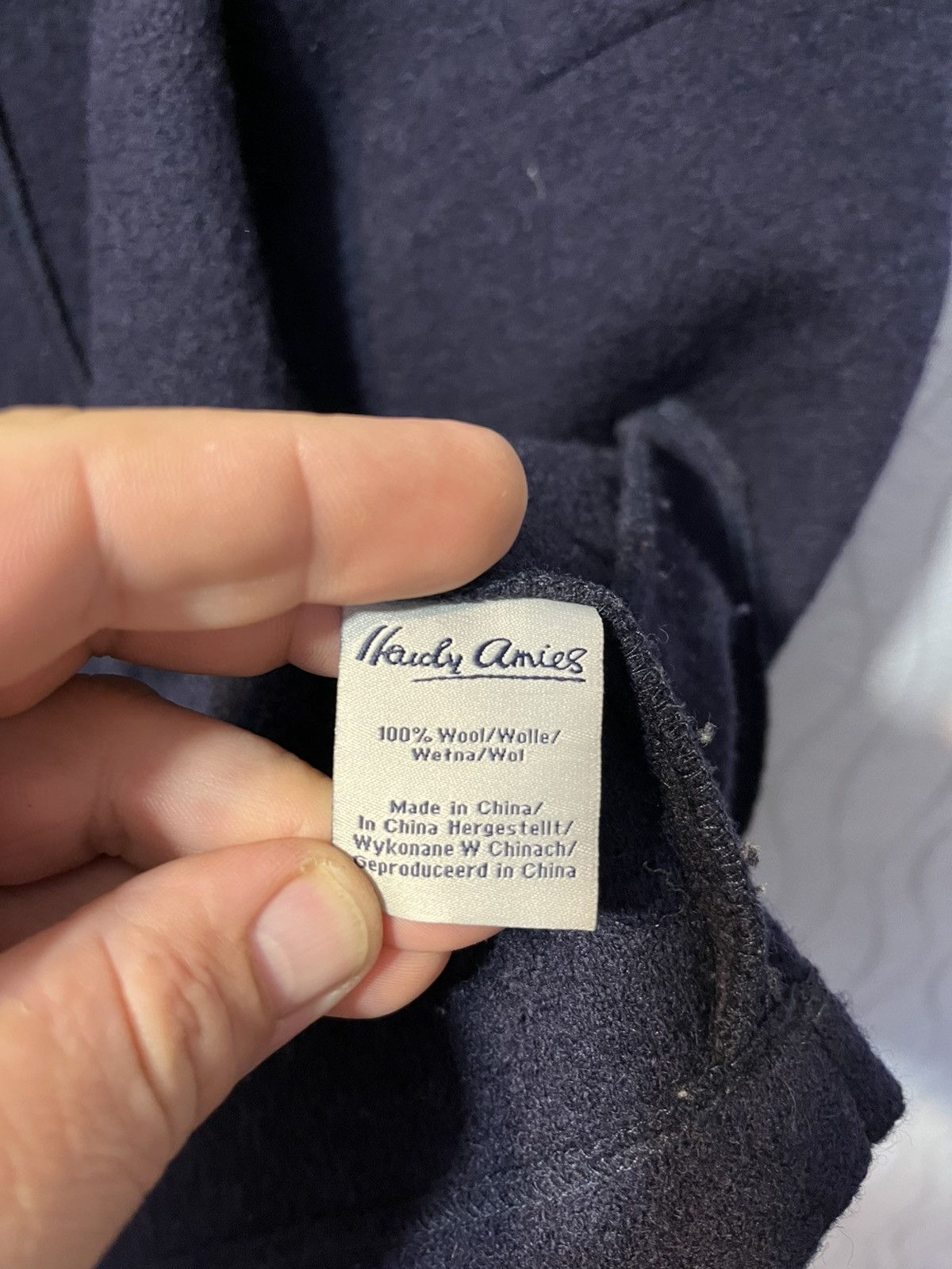 Designer × Hardy Amies Hardy Amies Men’s Dark Navy Wool Overshoot Size M Size US M / EU 48-50 / 2 - 9 Thumbnail