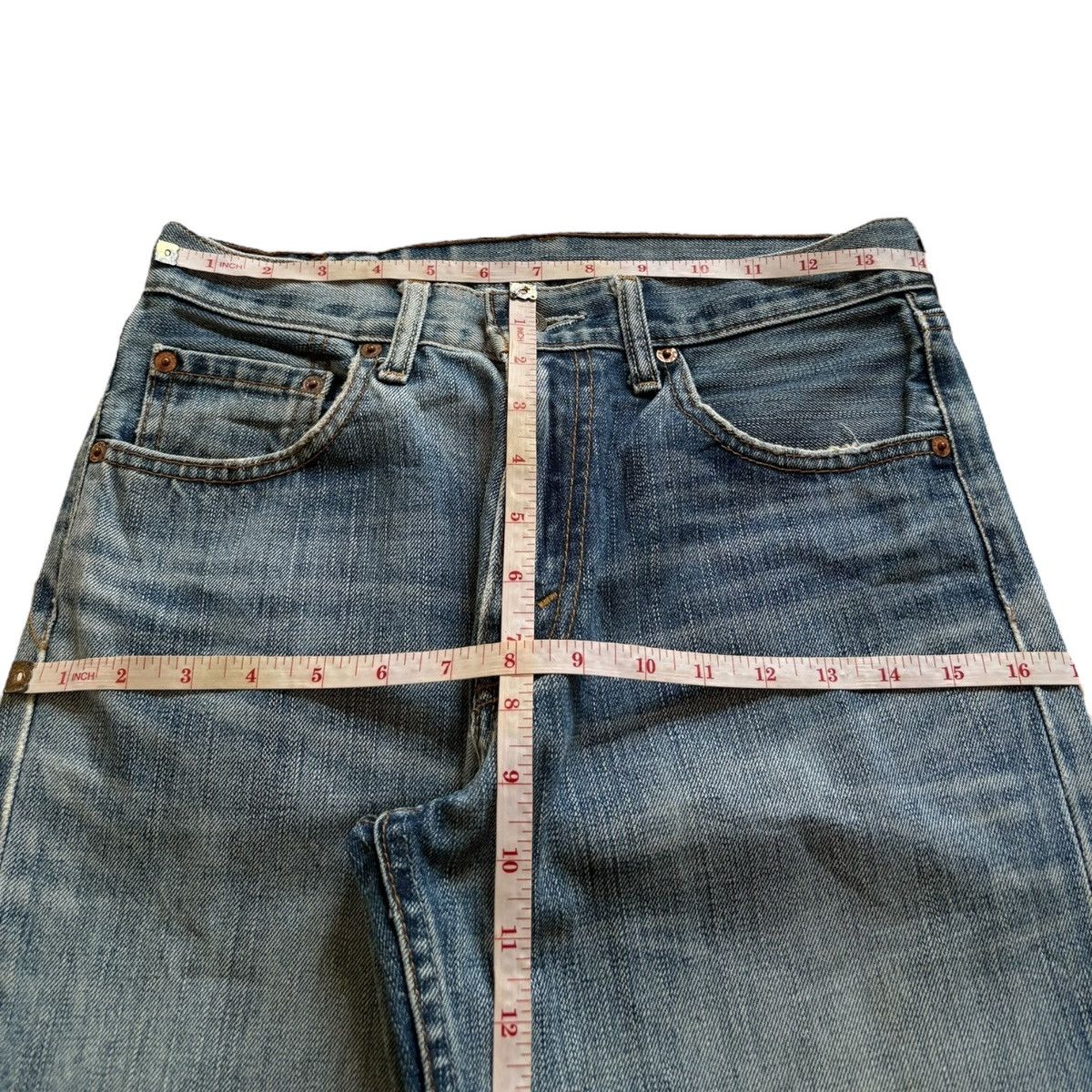 Levi's Vintage 90s Levis 502 Mud Wash Ripped Loose Jeans Size US 28 / EU 44 - 12 Thumbnail
