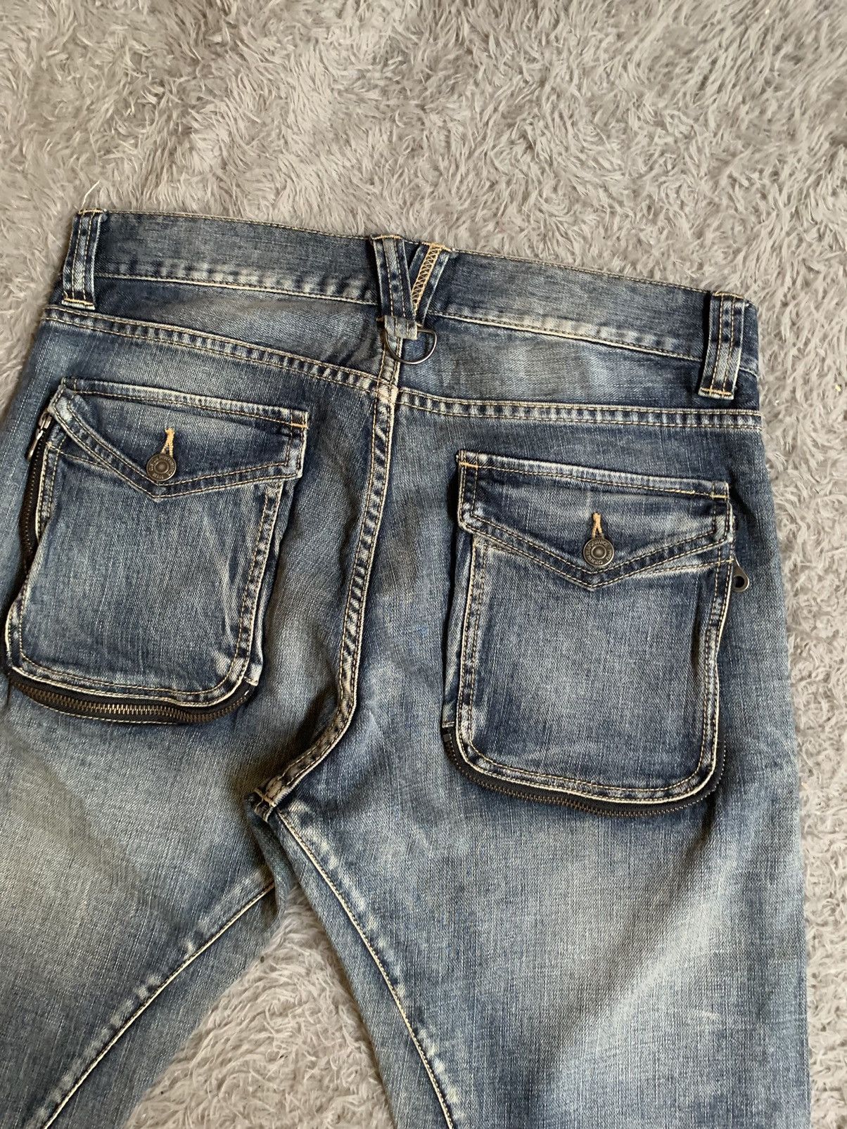 PPFM PPFM Curve J Leg Washed Denim Pant Size US 31 - 8 Thumbnail