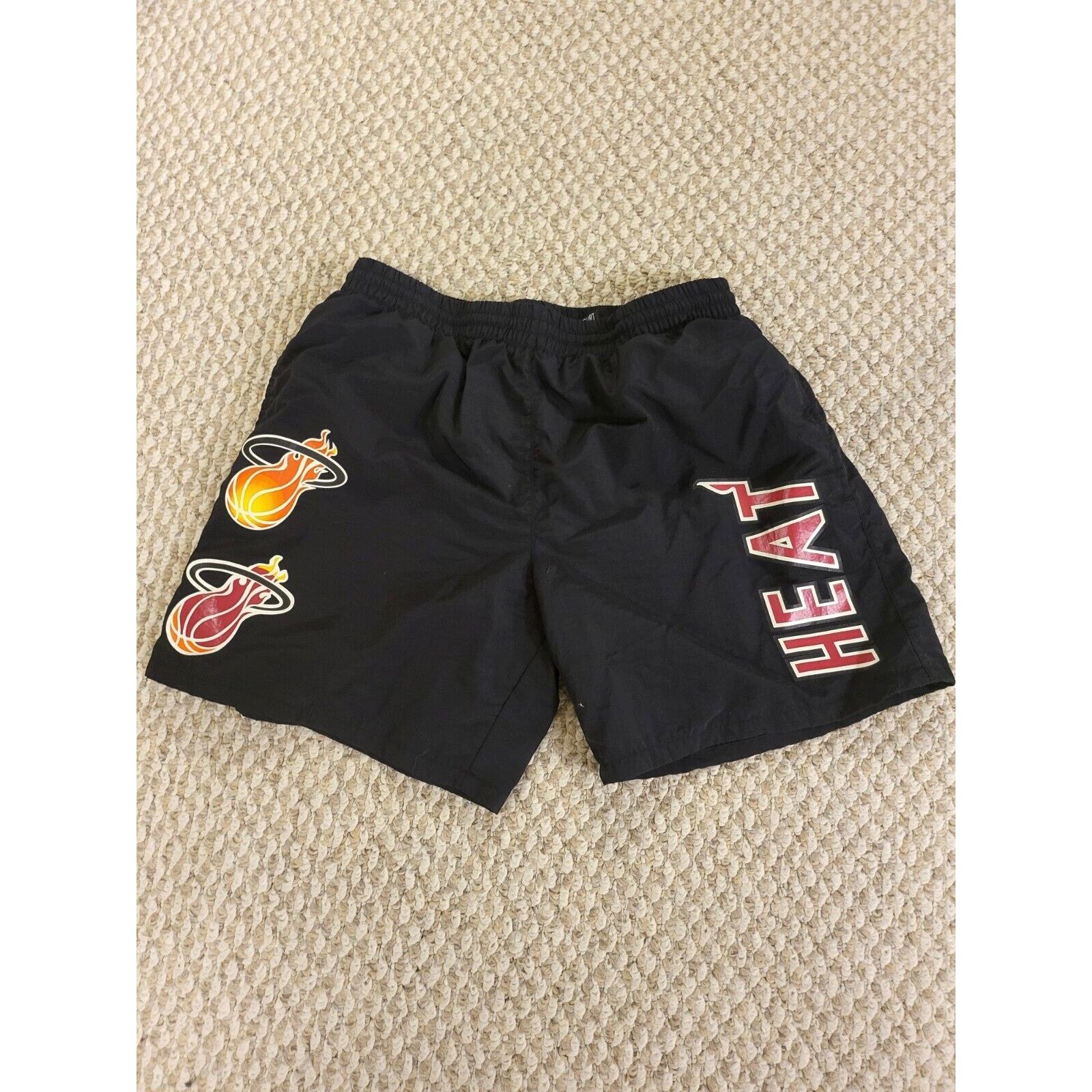 Mitchell & Ness Miami Heat Mitchell Ness Black Shorts Mens Size Small Size 32 - 1 Thumbnail