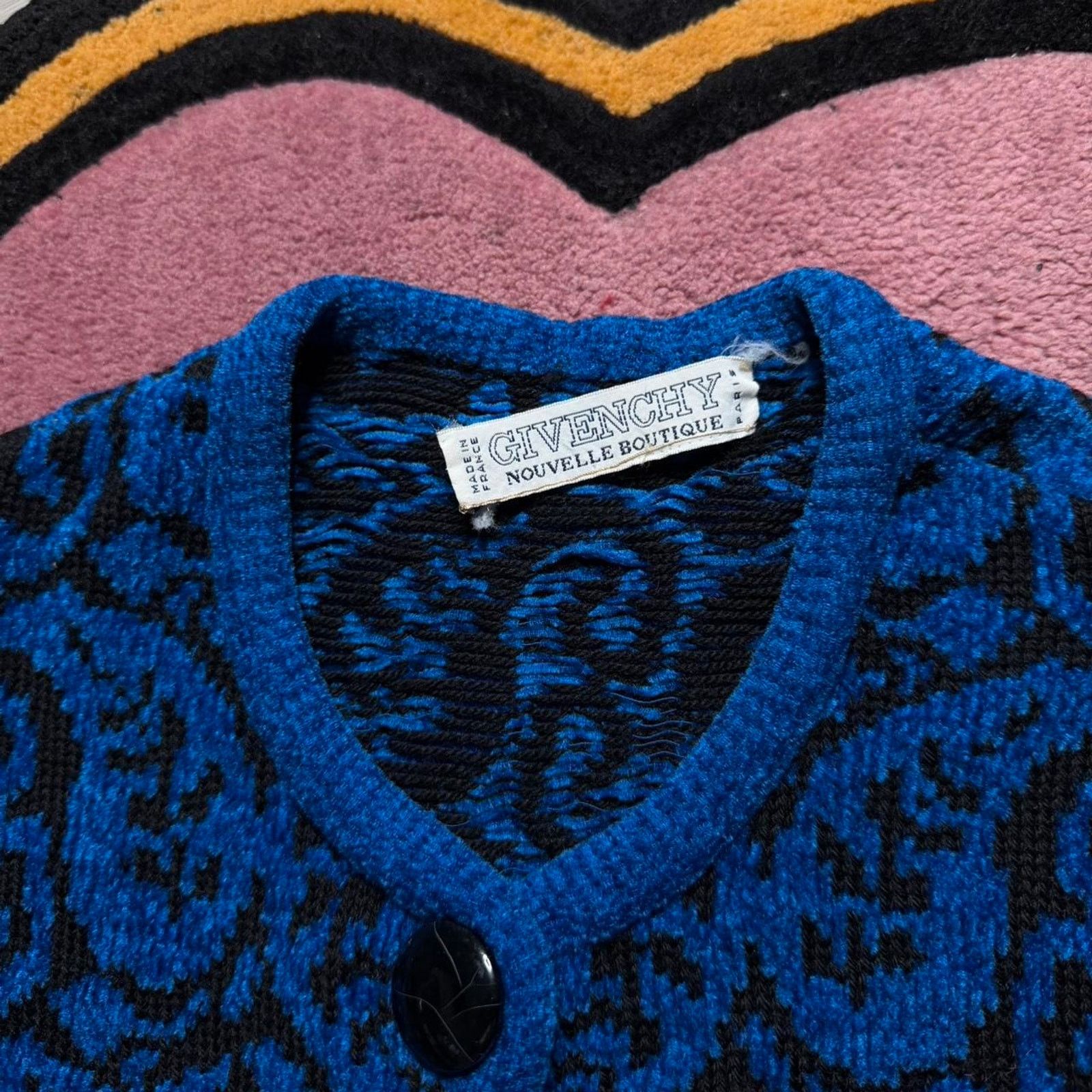 Givenchy × Vintage Vintage Givenchy Nouvelle Boutique Paisley Floral Cardigan Size L / US 10 / IT 46 - 4 Thumbnail