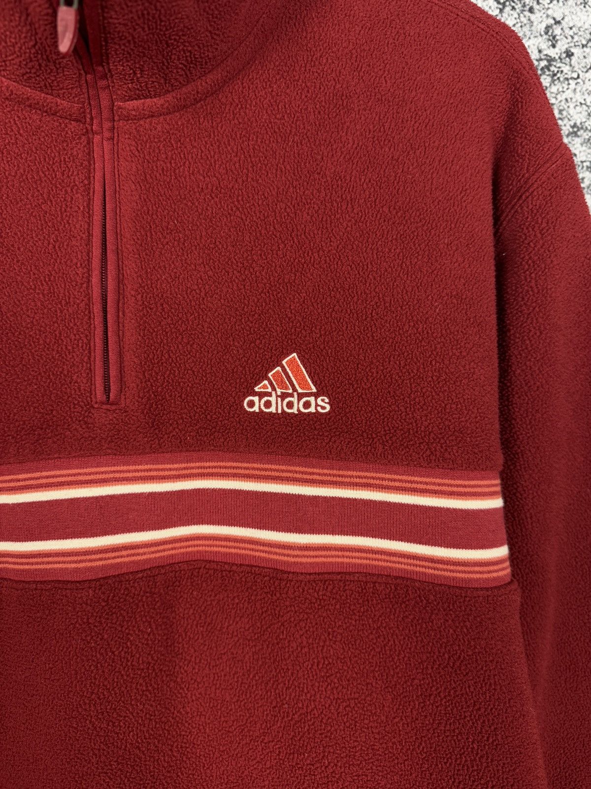 Adidas Men’s Adidas Vintage Fleece Jacket 1/4 Zip Pullover Size S-M Size US M / EU 48-50 / 2 - 6 Thumbnail
