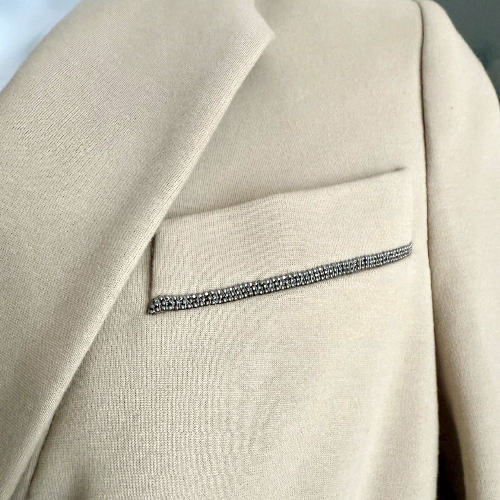 Brunello Cucinelli Brunello Cucinelli Blazer Jacket Double Breasted Cotton Blend Ivory 36 / US 0 Women Blazer Size XS / US 0-2 / IT 36-38 - 4 Thumbnail