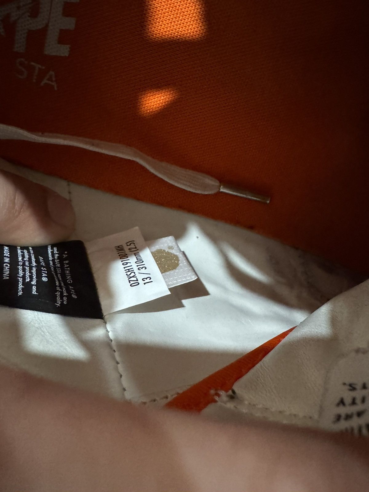 Bape Bapestas Orange Size US 13 / EU 46 - 13 Thumbnail