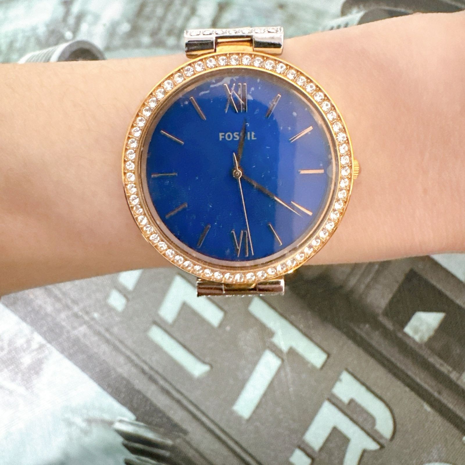 Fossil Fossil ES4640 Womens Madeline Two-Tone Stainless Steel Watch Size ONE SIZE - 5 Thumbnail