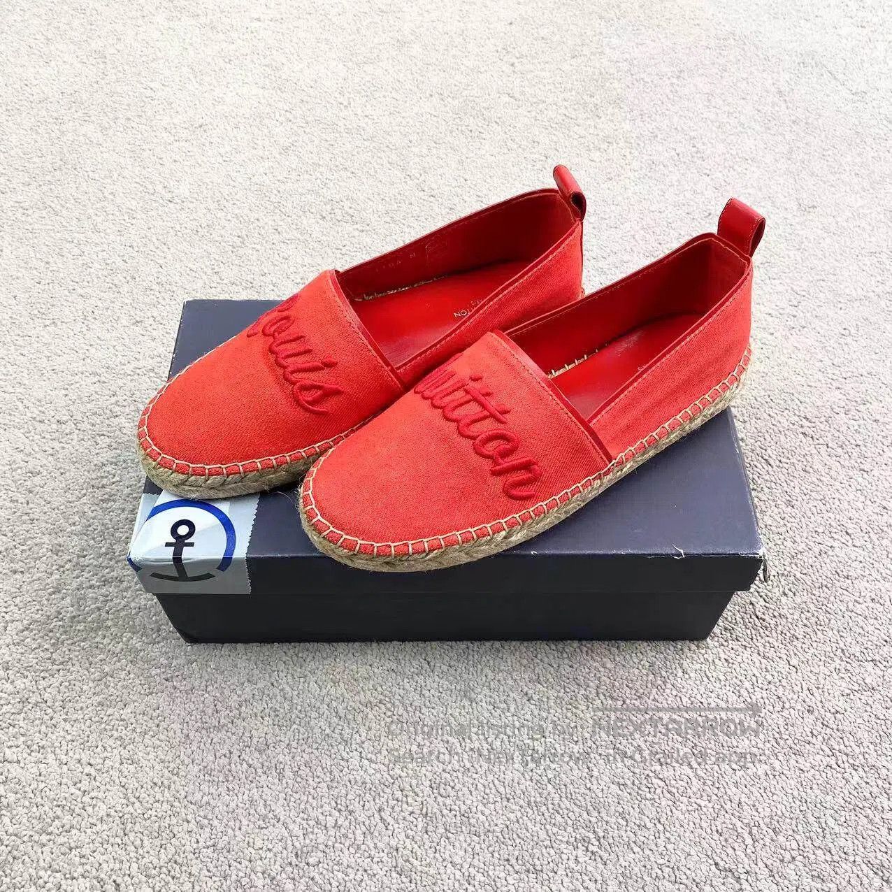 Louis Vuitton Louis Vuitton Embroidered letter logo fisherman shoes| Size US 4 / IT 34 - 2 Thumbnail
