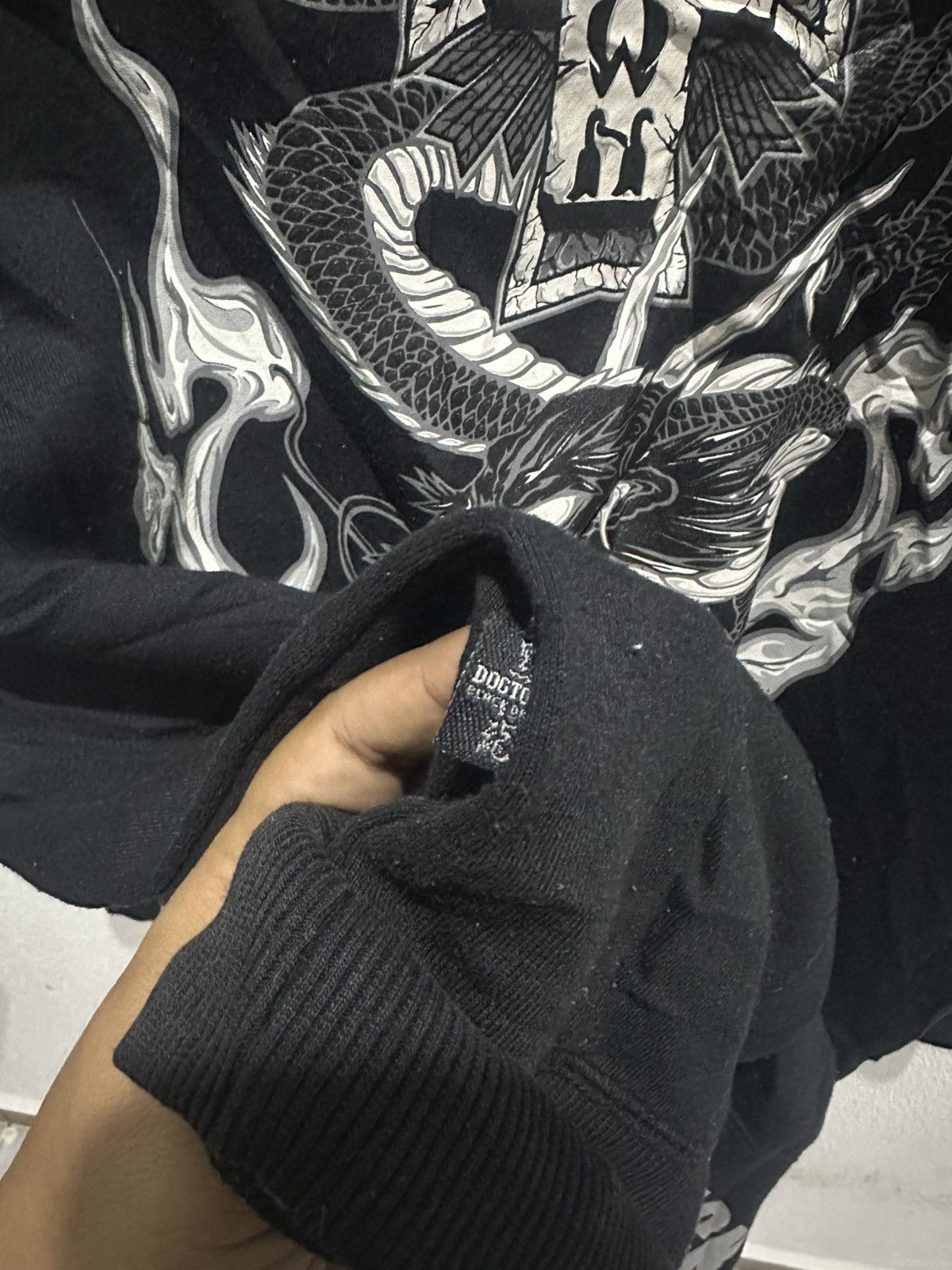 Dogtown Dogtown Black Dragon Embroidered Black Sweatshirt Size US XL / EU 56 / 4 - 4 Thumbnail