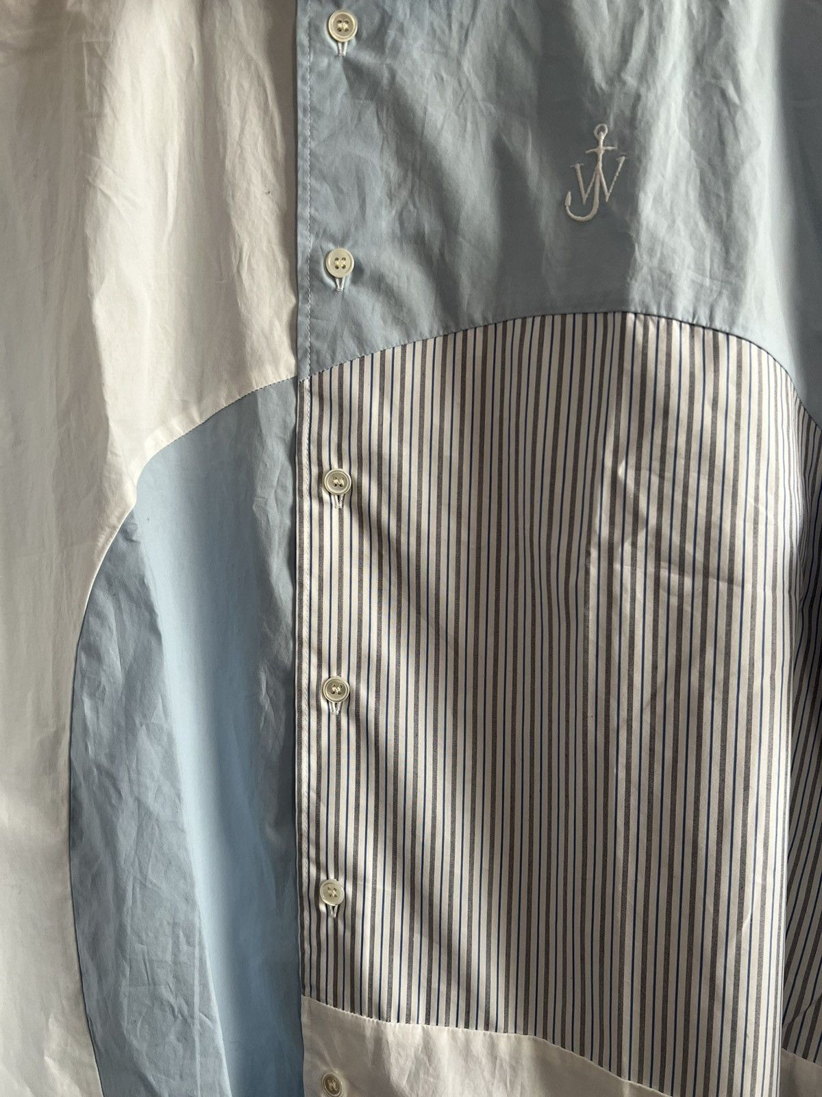 JW Anderson JW Anderson Curved Patchwork Classic Fit Shirt Size US M / EU 48-50 / 2 - 3 Thumbnail