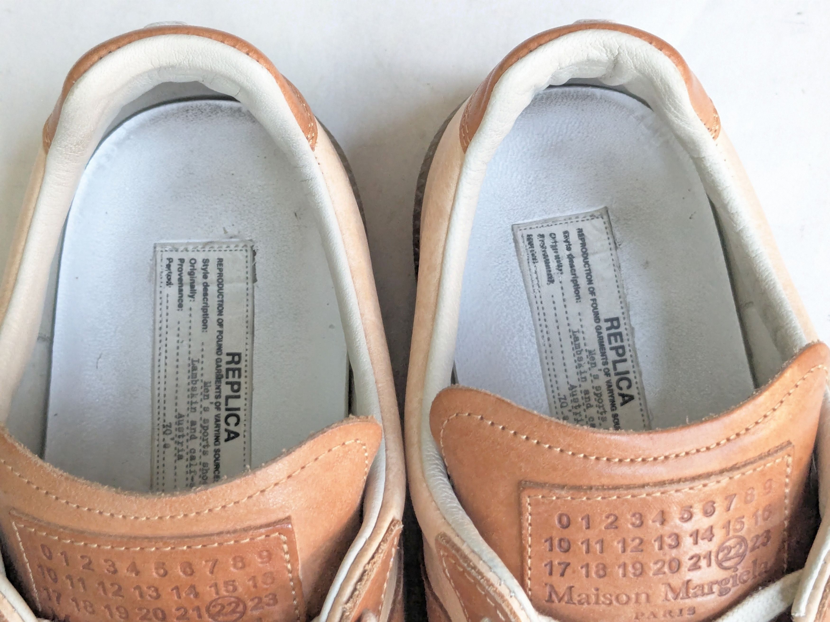 Maison Margiela Maison Margiela Gat Replica Brown 11 44 Leather Low Tops Size US 11 / EU 44 - 7 Thumbnail