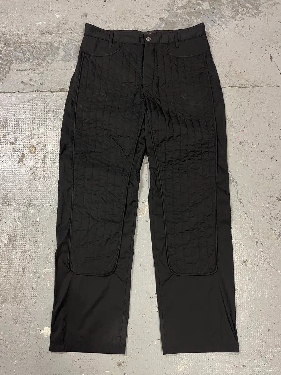 Versace Versace Black Quilted Pants Size US 32 / EU 48 - 1 Thumbnail